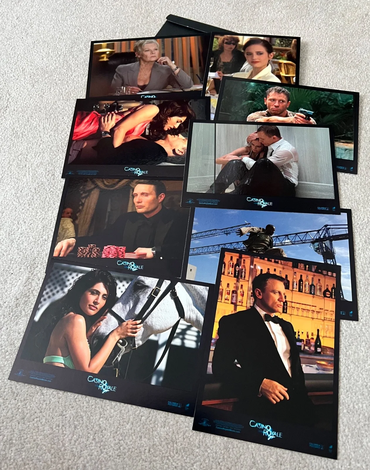 JAMES BOND 007 DANIEL CRAIG CASINO ROYALE POSTCARD SET OF 9 IMAGES NEW OPENED, изображение 3