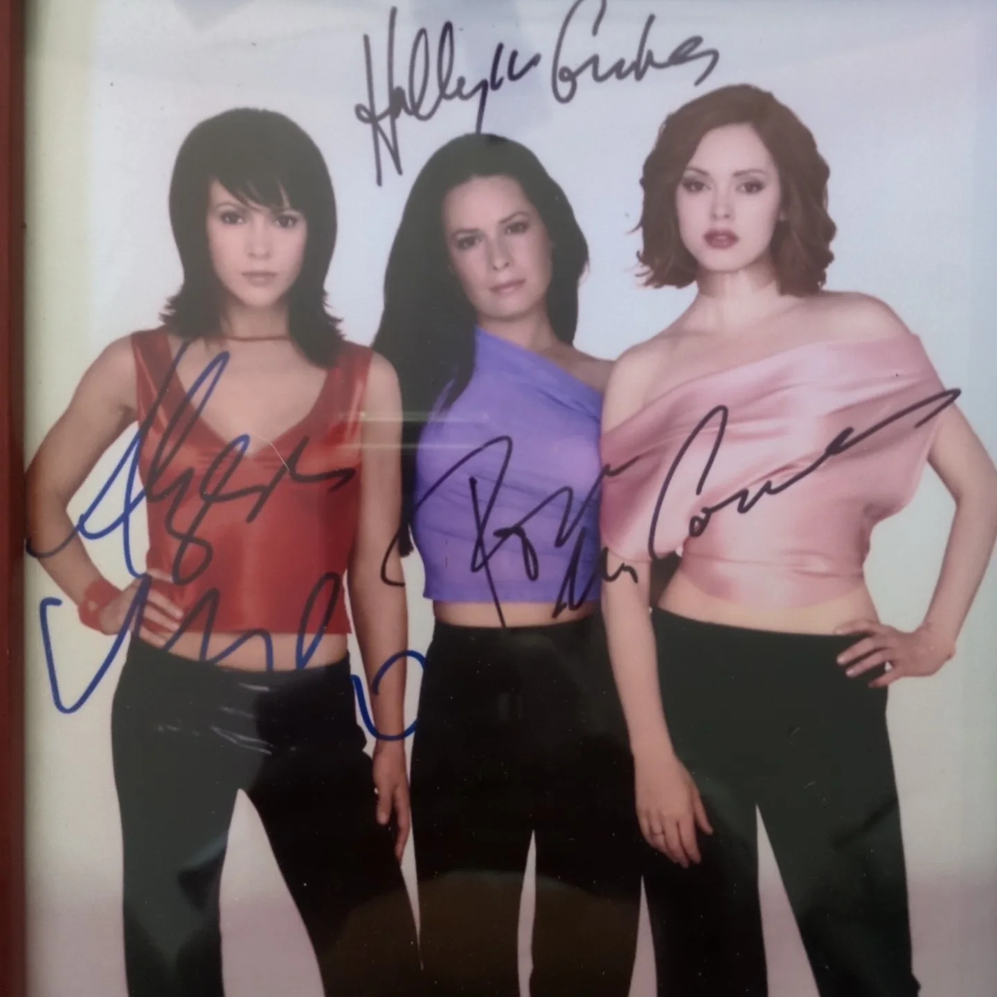 cast of Charmed — Framed Charmed Cast Photo Signed Original Autograph 8x10, image 2