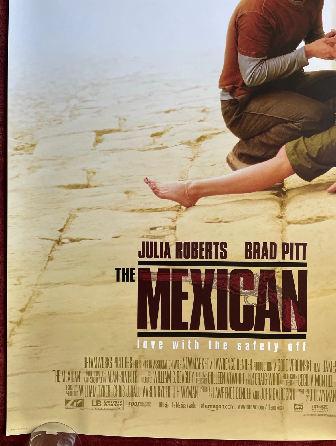 THE MEXICAN (2001) Original One Sheet Movie Poster Brad Pitt, Julia Roberts, изображение 4