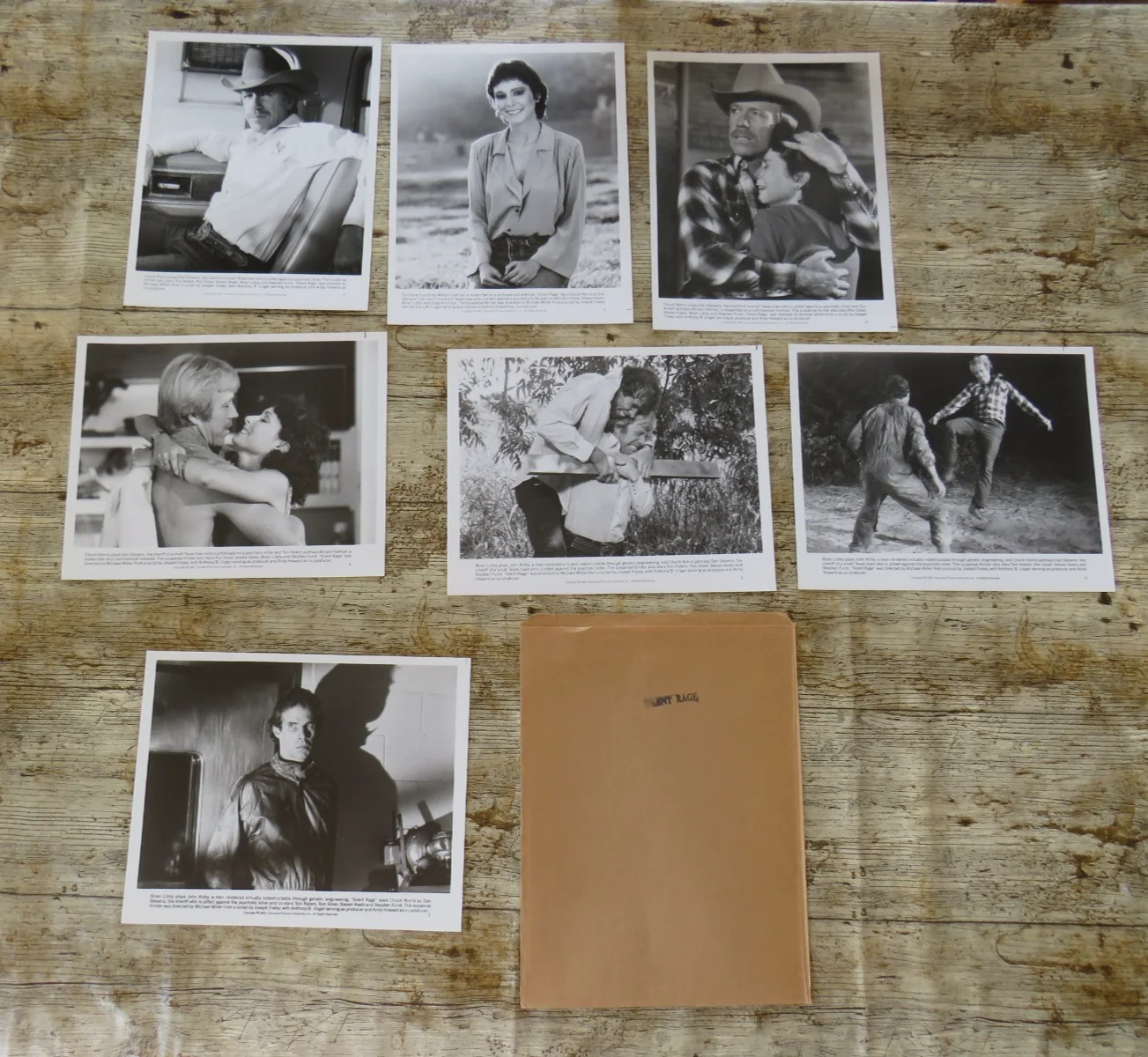 SILENT RAGE ORIGINAL 1982 CINEMA FILM MOVIE PRESS KIT Chuck Norris 7 PHOTOS, изображение 5