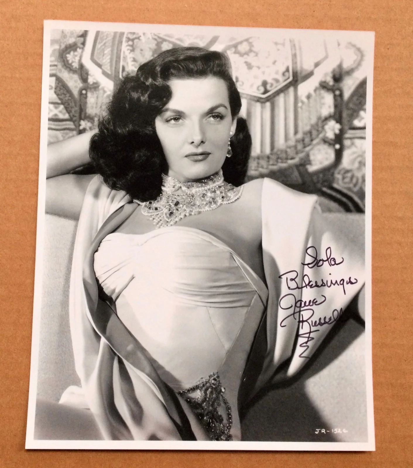 Jane Russell — Sexy 8x10 glossy signed autographed photo of Jane Russell (1921-2011)