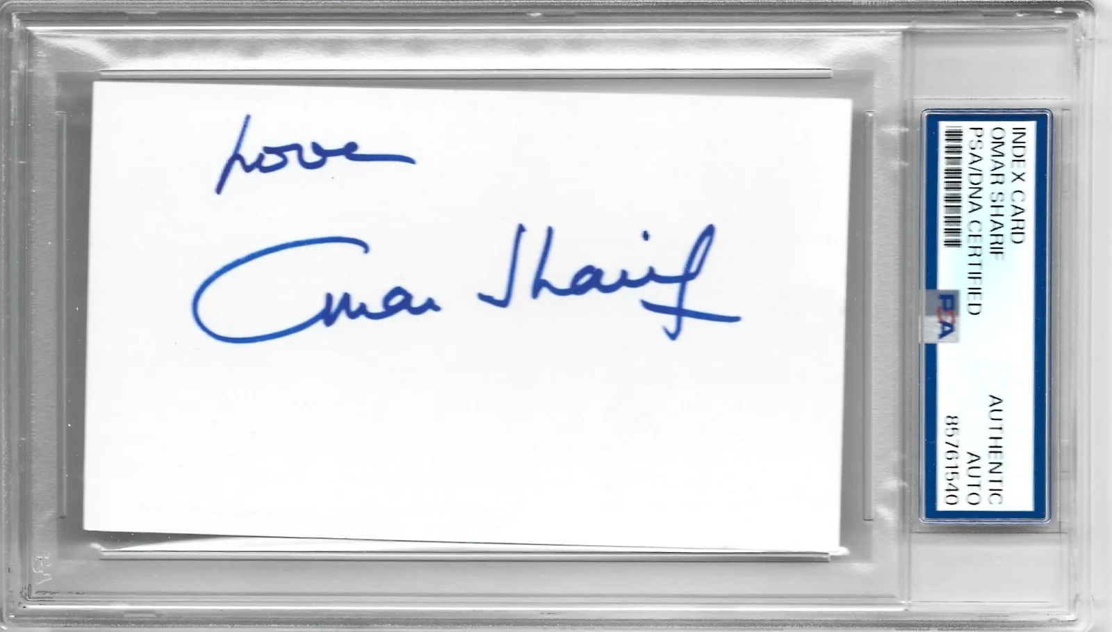 Billy Wilder — Autographed Billy Wilder index card PSA authenticated