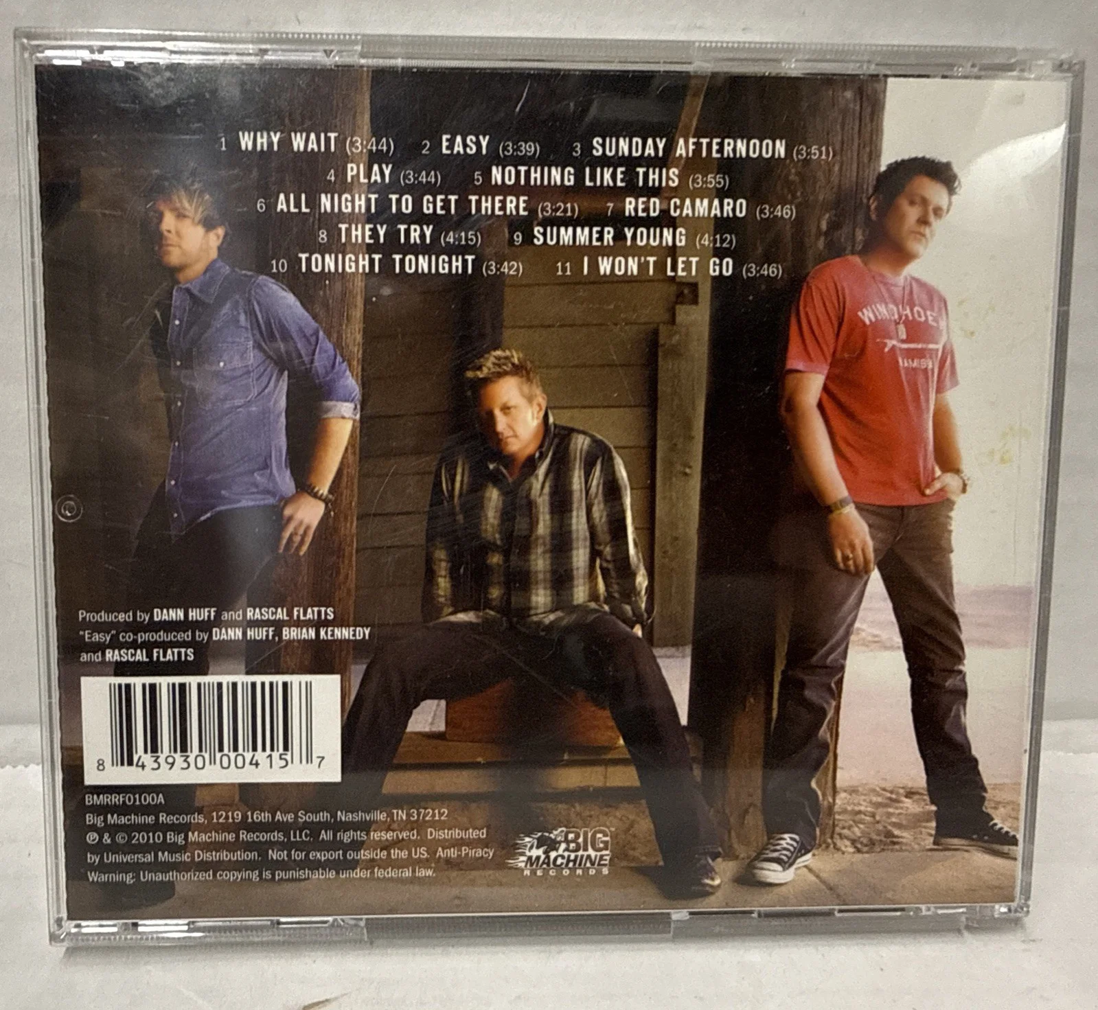 *RASCAL FLATTS*~NOTHING LIKE THIS~ GROUP SIGNED CD INSERT COVER* CD Never Played, image 2