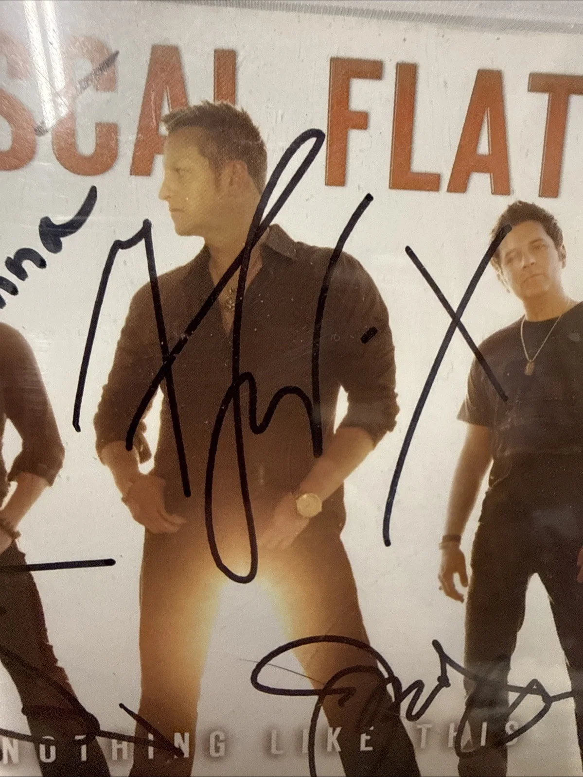 *RASCAL FLATTS*~NOTHING LIKE THIS~ GROUP SIGNED CD INSERT COVER* CD Never Played, image 5