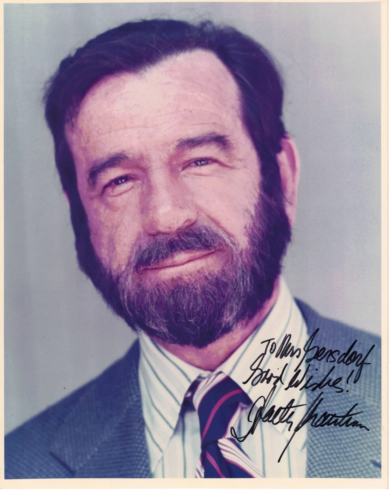 Walter Matthau — WALTER MATTHAU, Actor, signed photo + index card, 1977, image 2