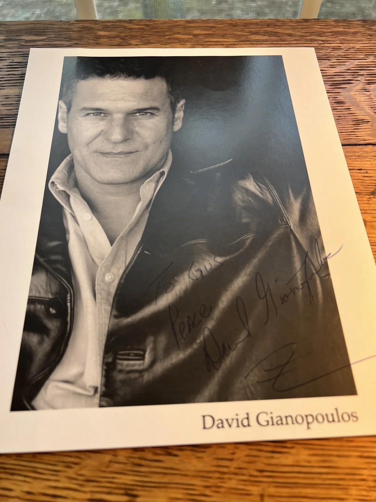 David Gianopoulos - Actor-Air Force One a - 8x10 Photo Signed Autograph, image 2