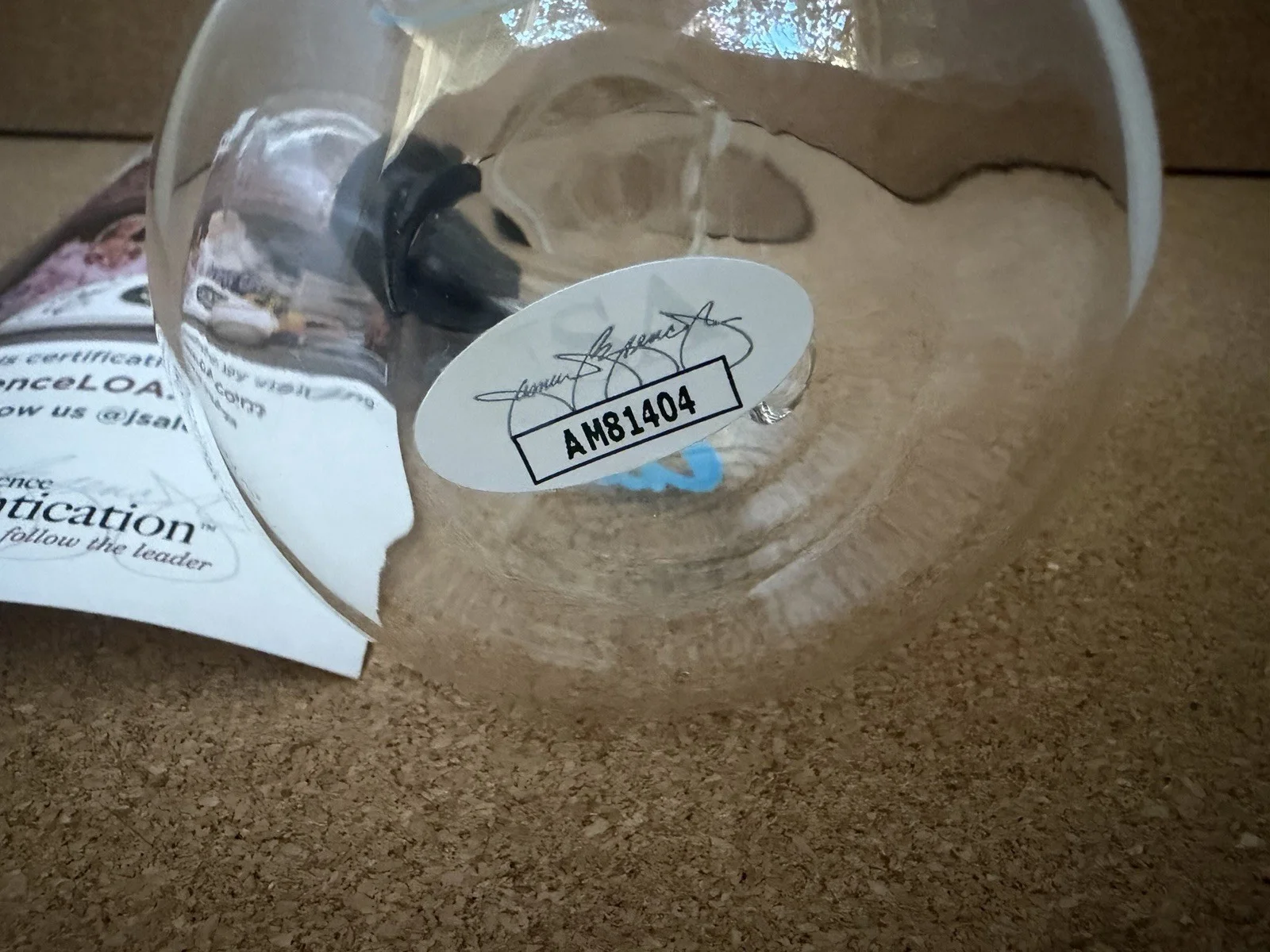 CHEECH & CHONG DUAL SIGNED GLASS BONG. BLOD BLUE SIGNATURES. JSA CERTIFIED!, изображение 3