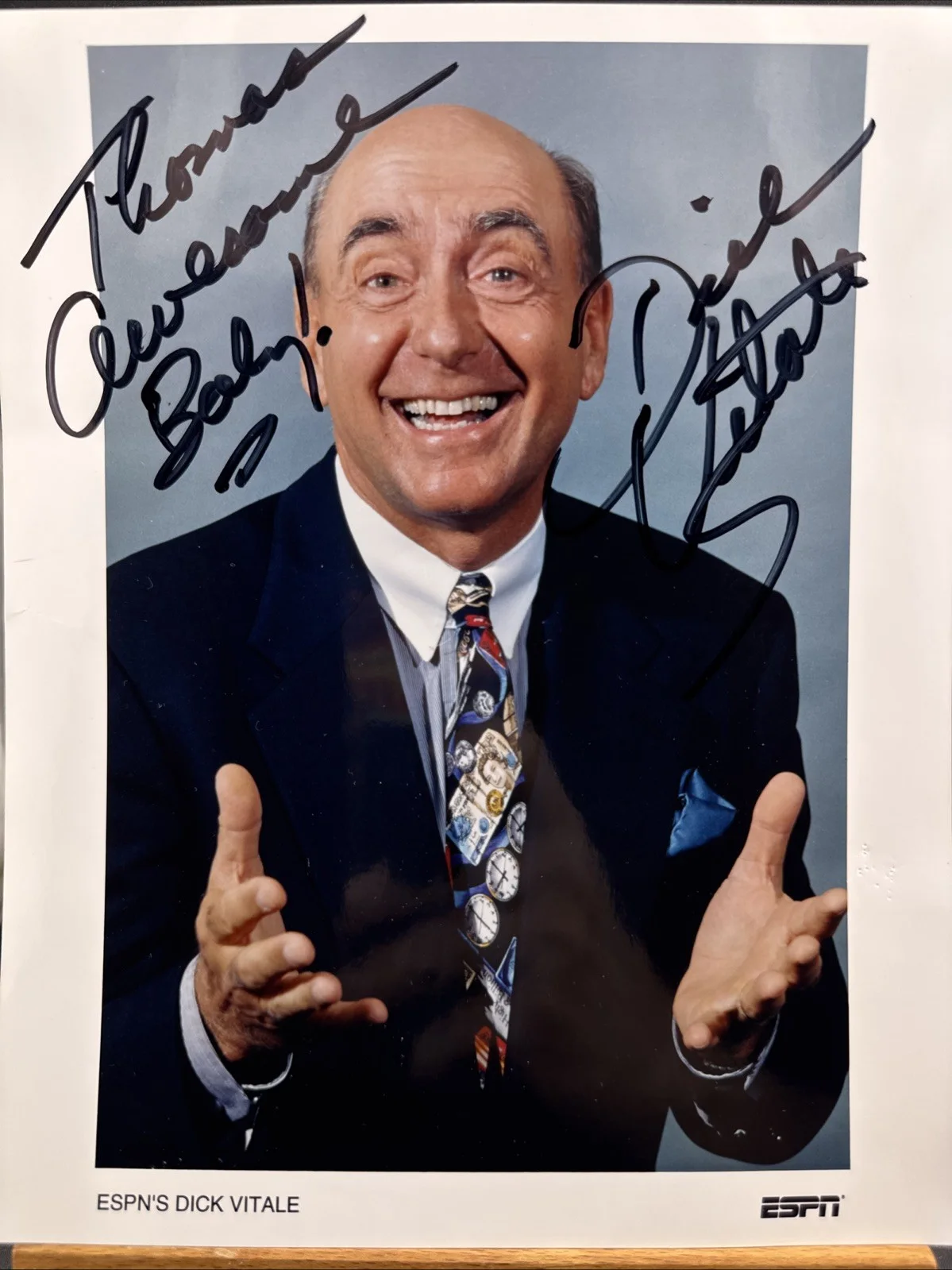 dick vitale — 🏀📺Dick Vitale Signed Autograph ESPN 8x10 Color Photo, image 2