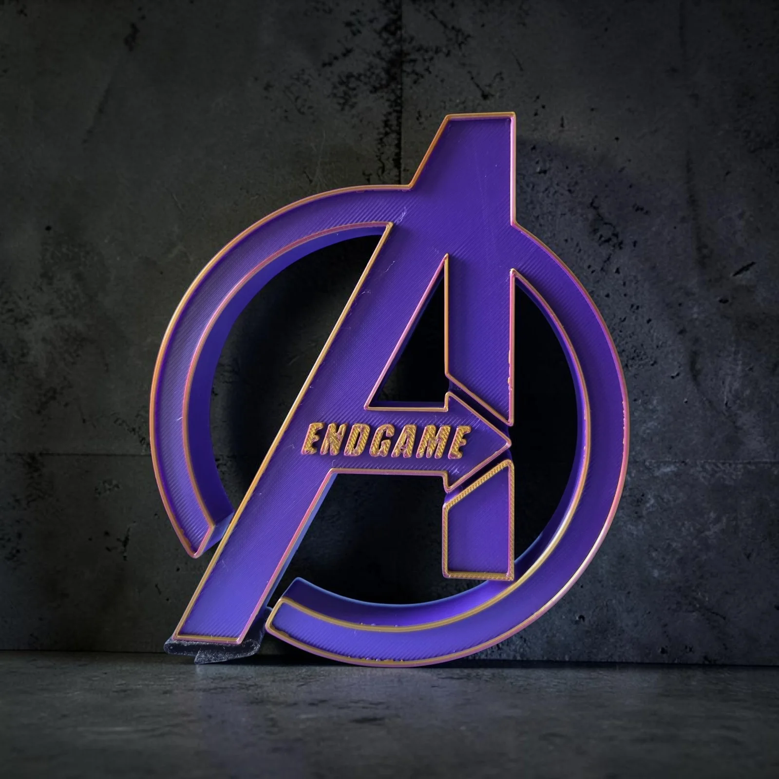 Marvel Avengers set of 5 Movie Collection 3D Logos Display Stand Size 5x5 Inches, изображение 2