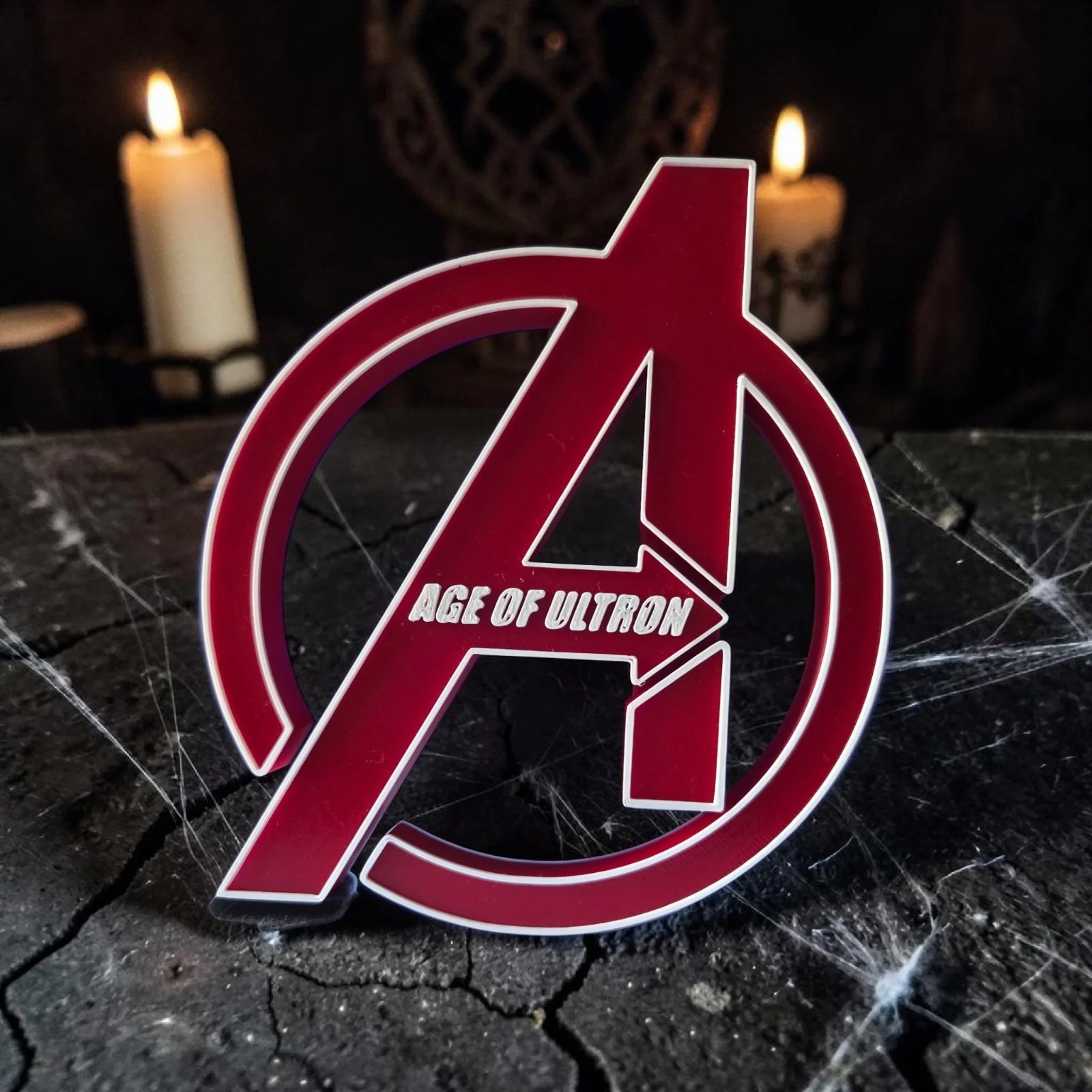 Marvel Avengers set of 5 Movie Collection 3D Logos Display Stand Size 5x5 Inches, изображение 4