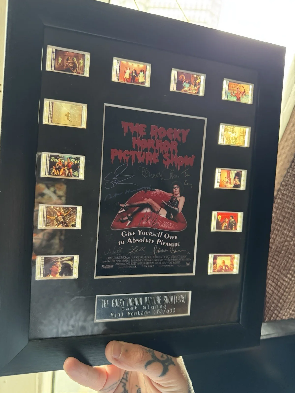 Horrorcells : Cast Signed The Rocky Horror Picture Show (1975) filmcell, изображение 5