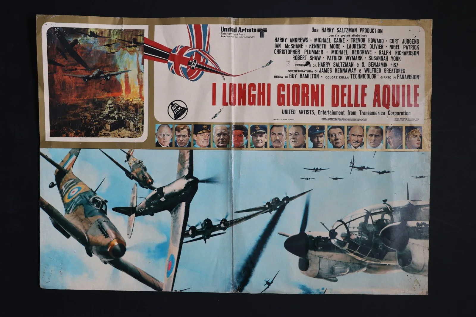 The Battle of Britain Rare Original Italian Fotobusta Poster 1969, изображение 2