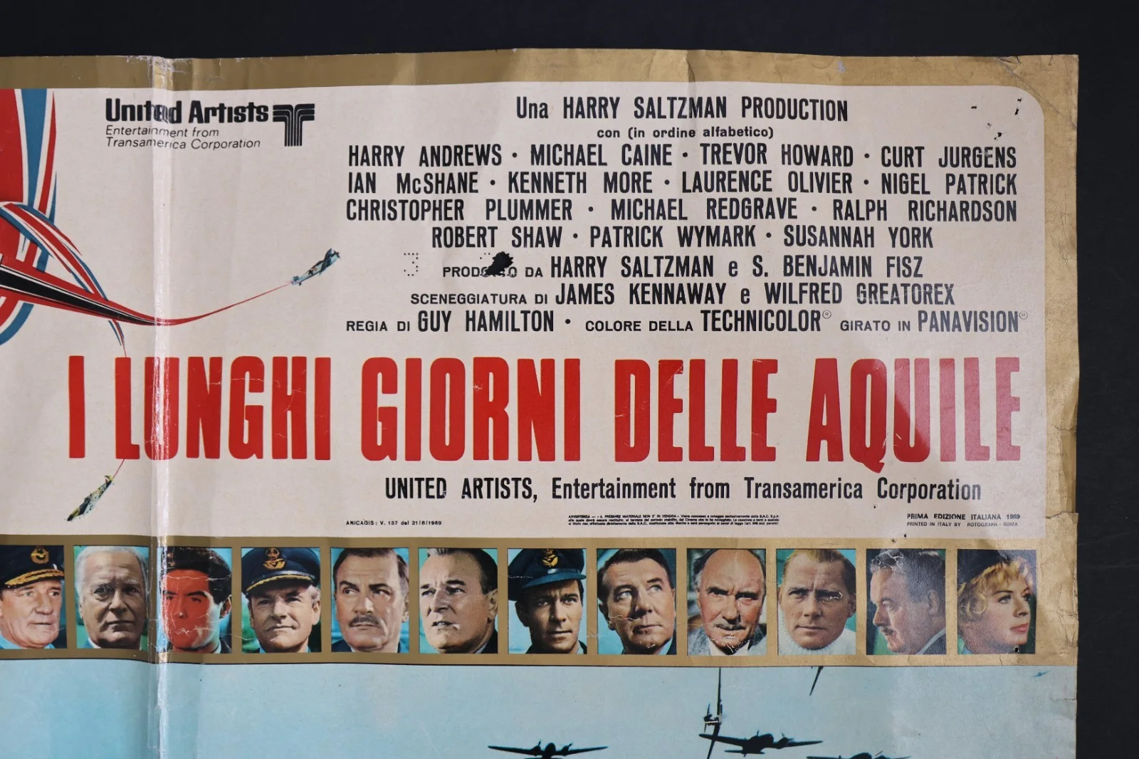 The Battle of Britain Rare Original Italian Fotobusta Poster 1969, изображение 3