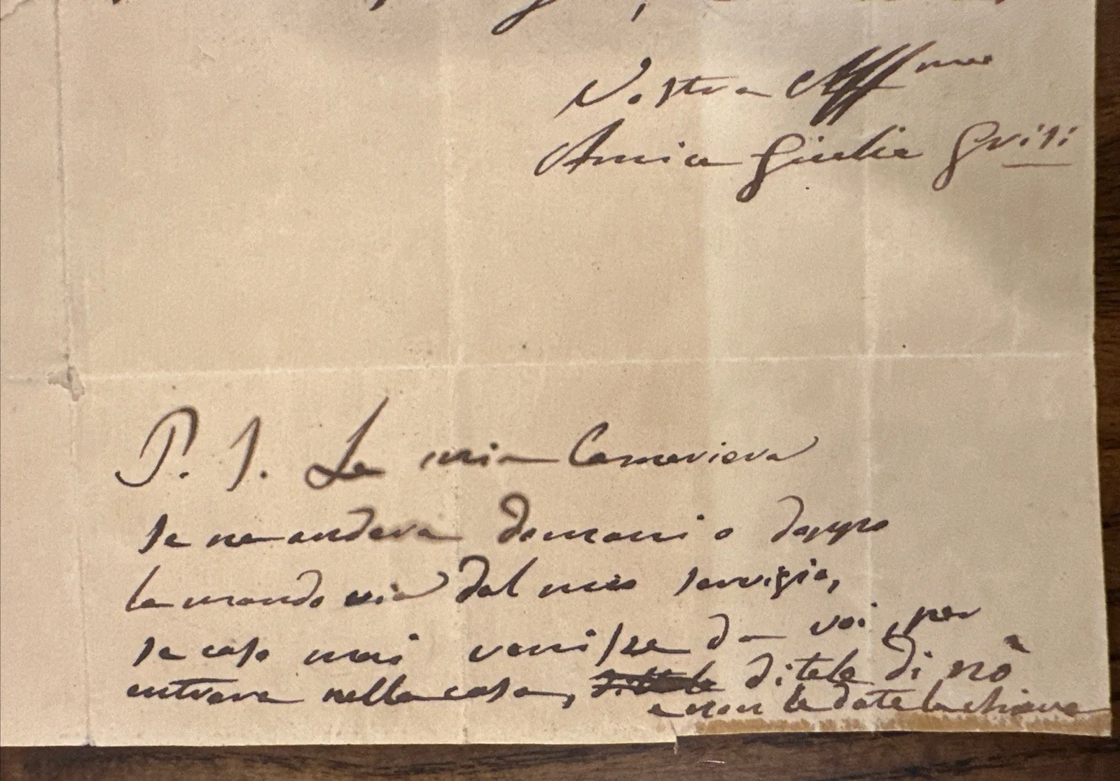 GIULIA GRISI Opera Singer Autograph Signed Letter ALS “Dear Pacini” - RARE!, image 5