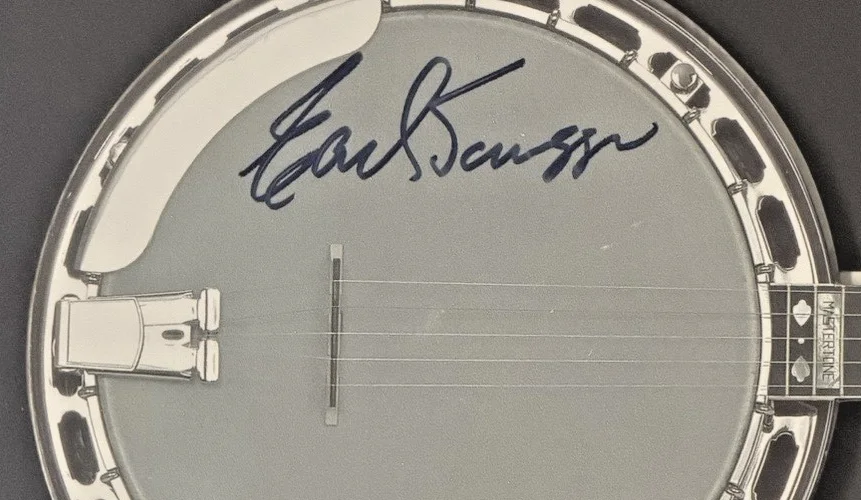 Earl Scruggs Signed Framed Banjo Promo Display JSA Authenticated Rare Bluegrass, изображение 3