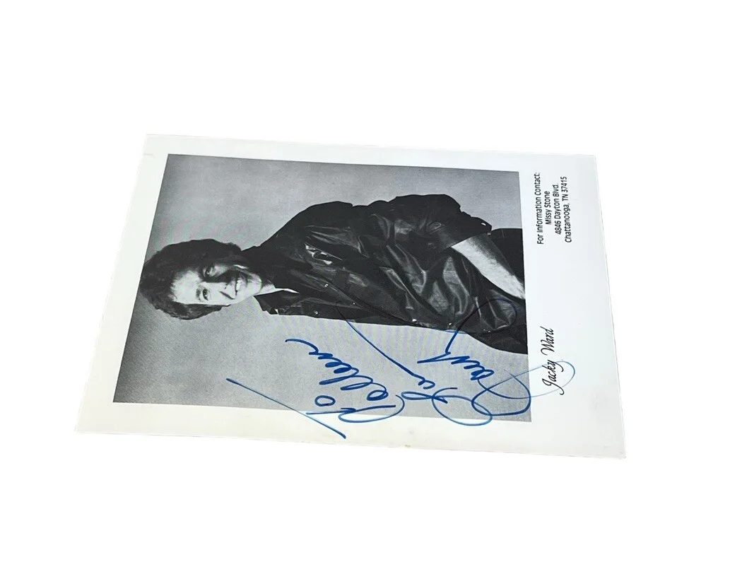 Vintage Jacky Ward Country Music Original B&W Autographed Photograph, изображение 2