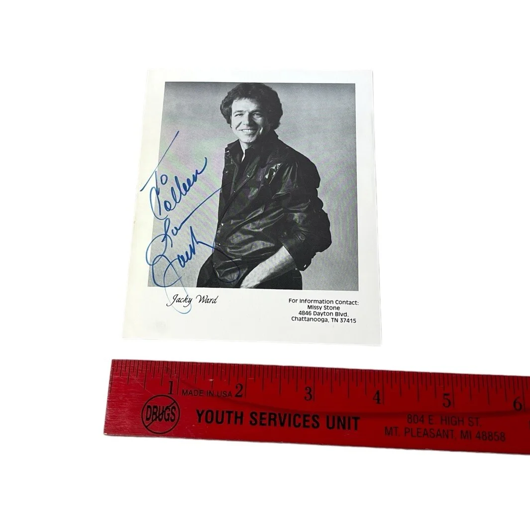 Vintage Jacky Ward Country Music Original B&W Autographed Photograph, изображение 4