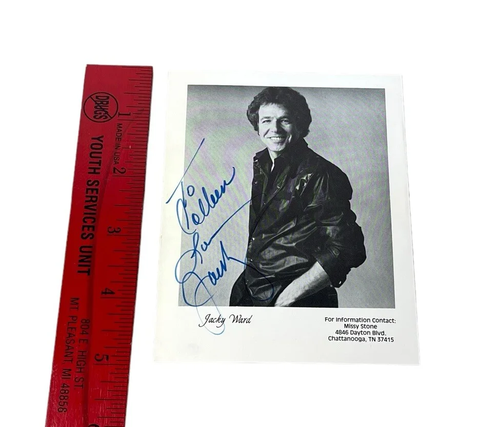 Vintage Jacky Ward Country Music Original B&W Autographed Photograph, изображение 5