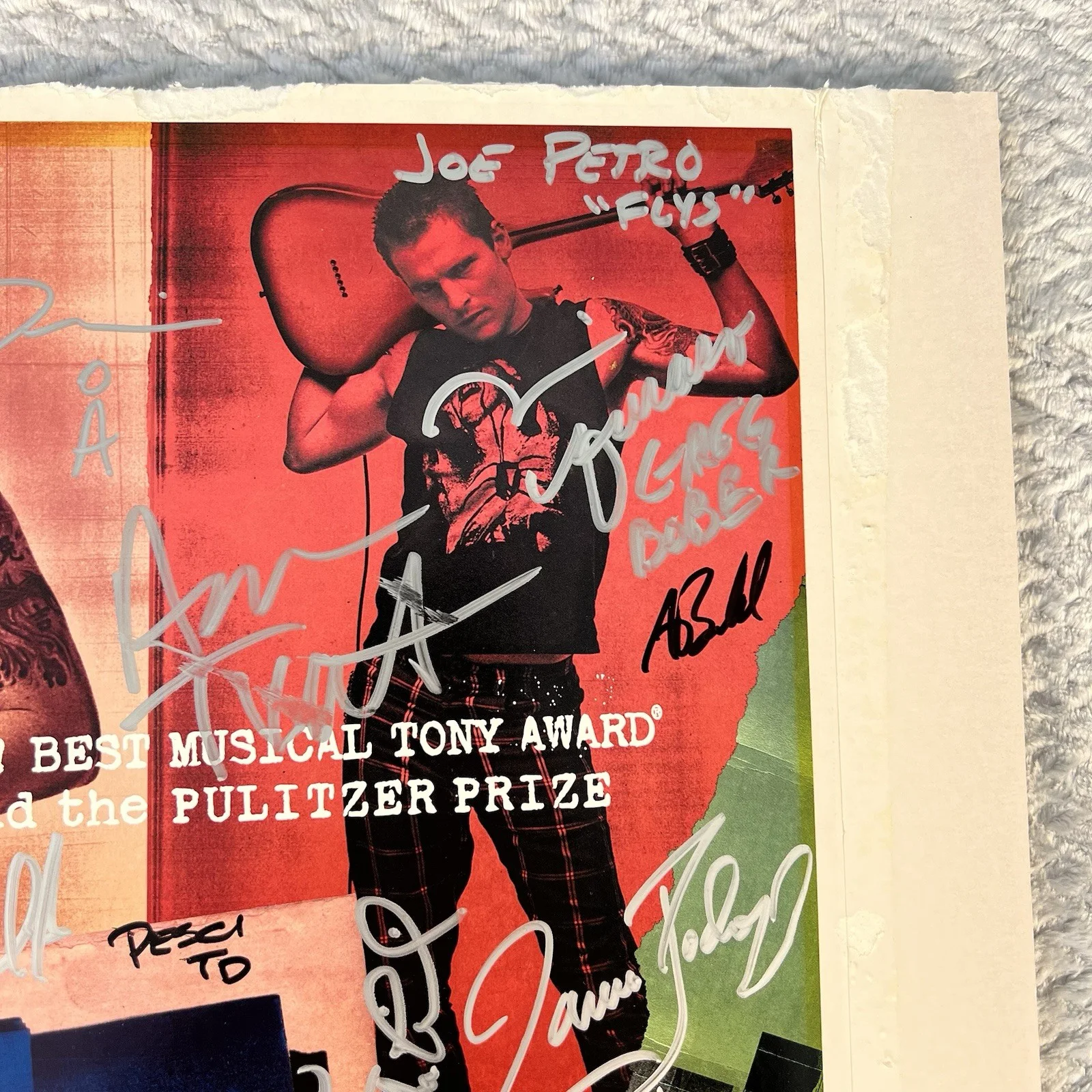Lindsey Lake, Joe Petro, Greg Dober — RENT Broadway Musical Cast Signed Window Card Poster 2004 San Diego Tour Civic, image 4