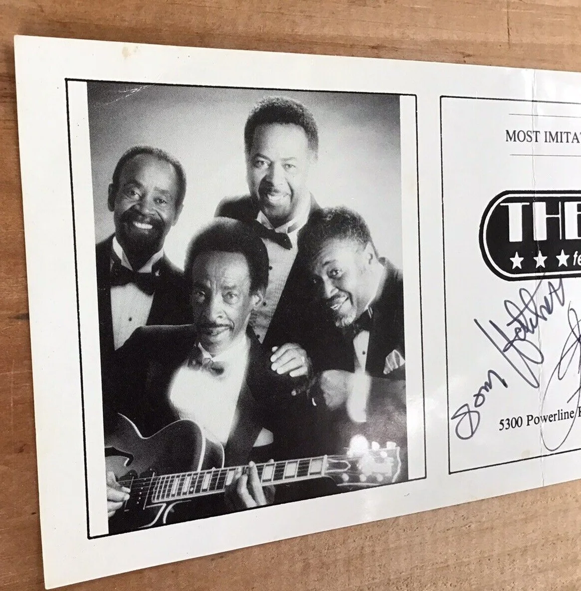 THE INK SPOTS Autographs featuring Jim Nabbie, image 2