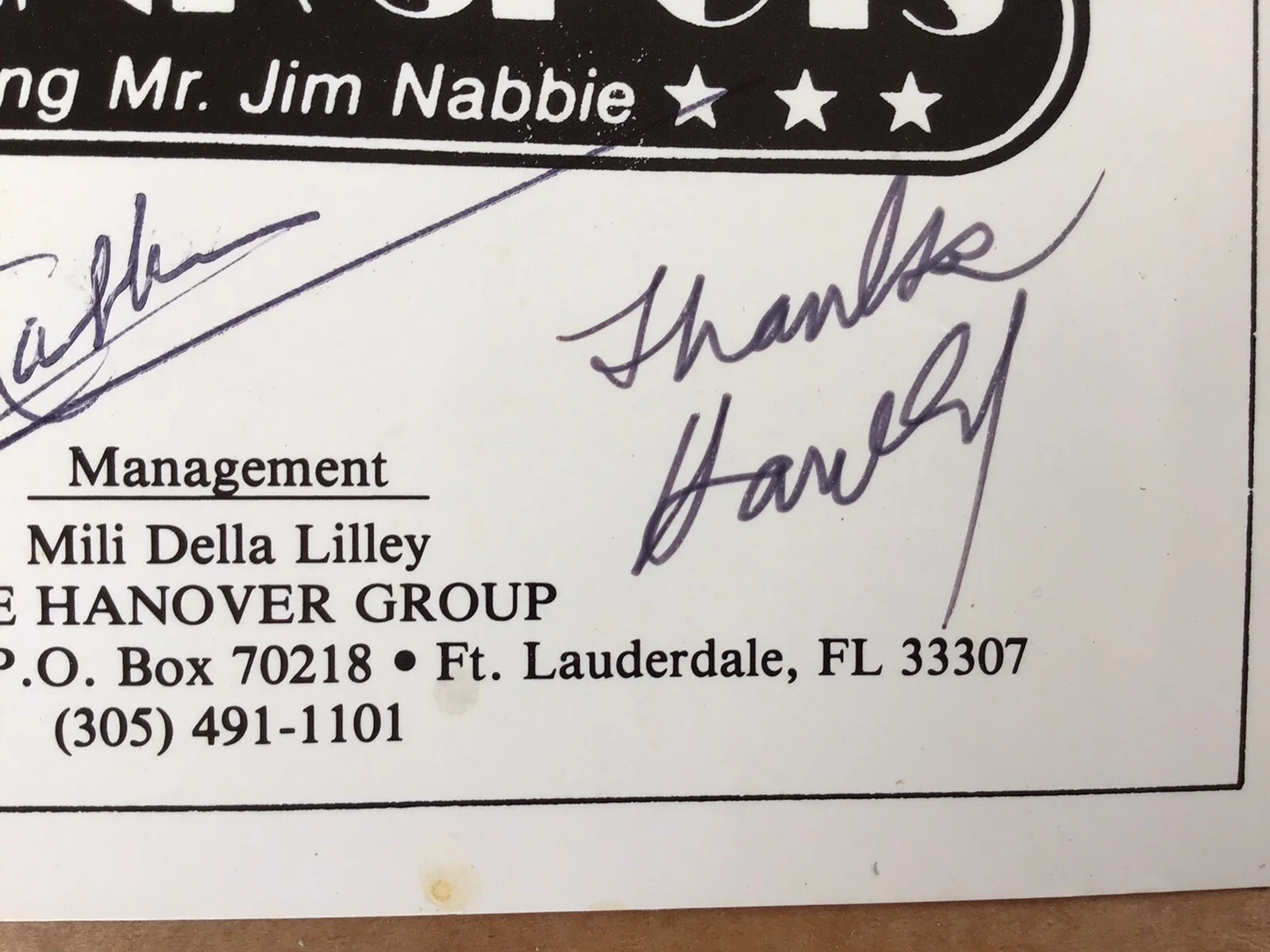 THE INK SPOTS Autographs featuring Jim Nabbie, image 4
