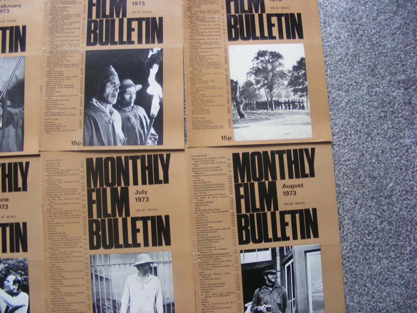 vintage 1973 british film institute magazines; missing jan otherwise full set, image 4