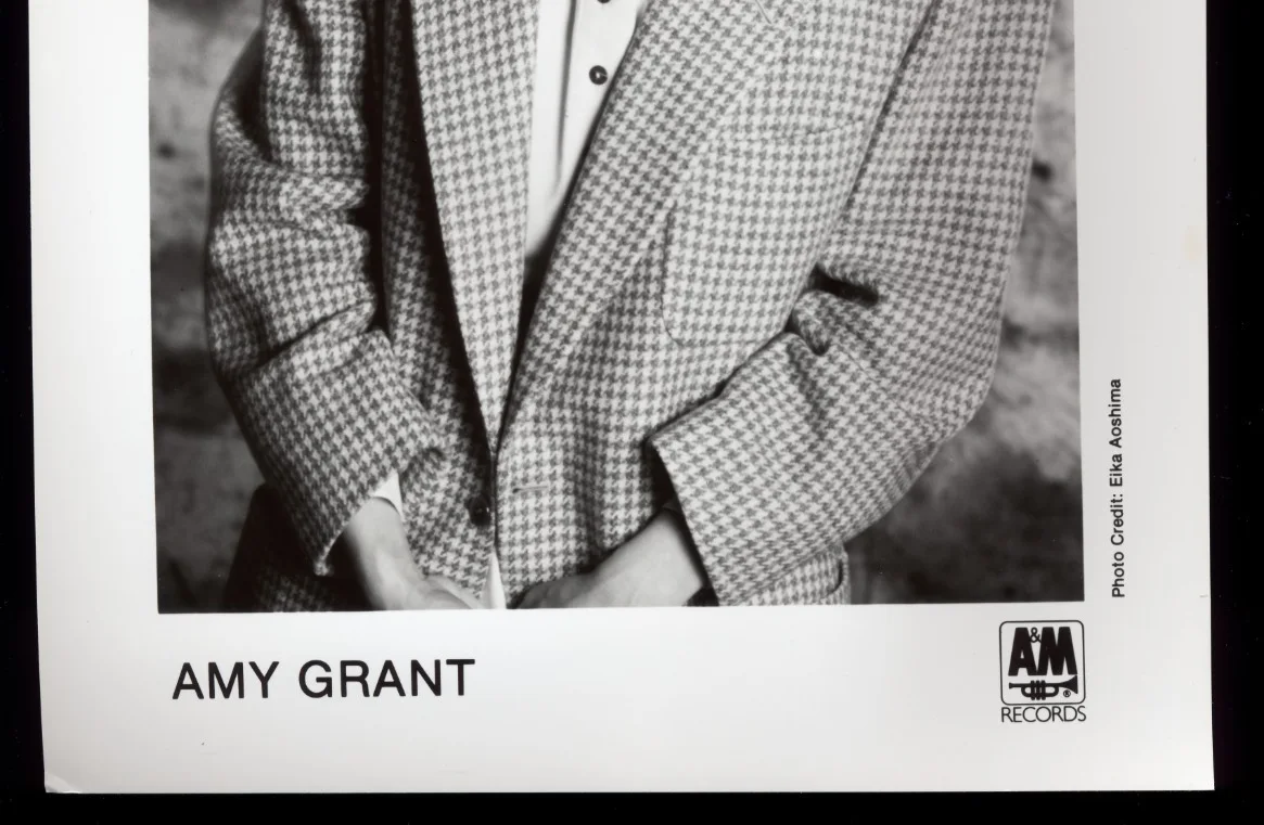 Amy Grant ~ vtg 1980s original RECORD LABEL 8X10" PROMO PHOTO ~ A&M Records, изображение 3