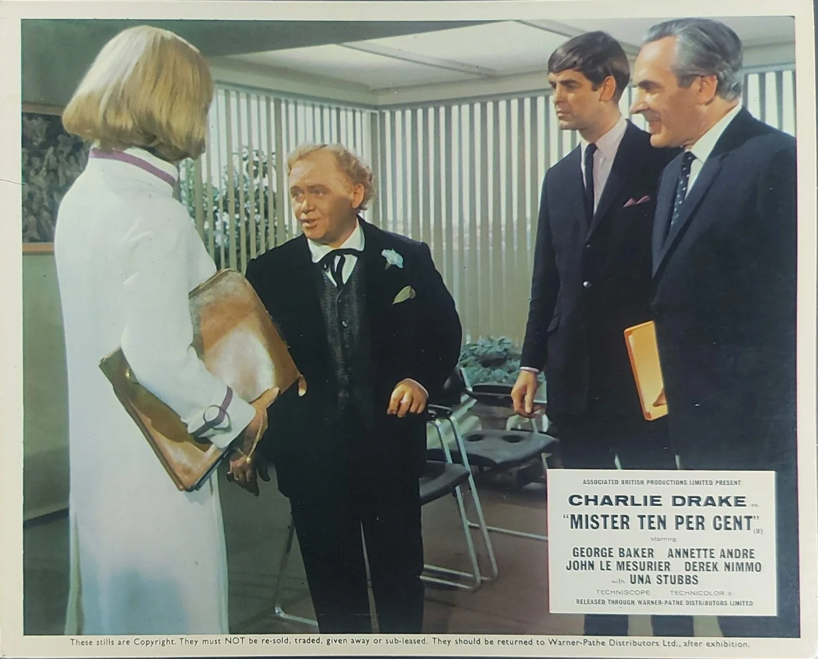 MISTER TEN PERCENT ORIGINAL UK FOH LOBBY CARDS SET 1967, изображение 4