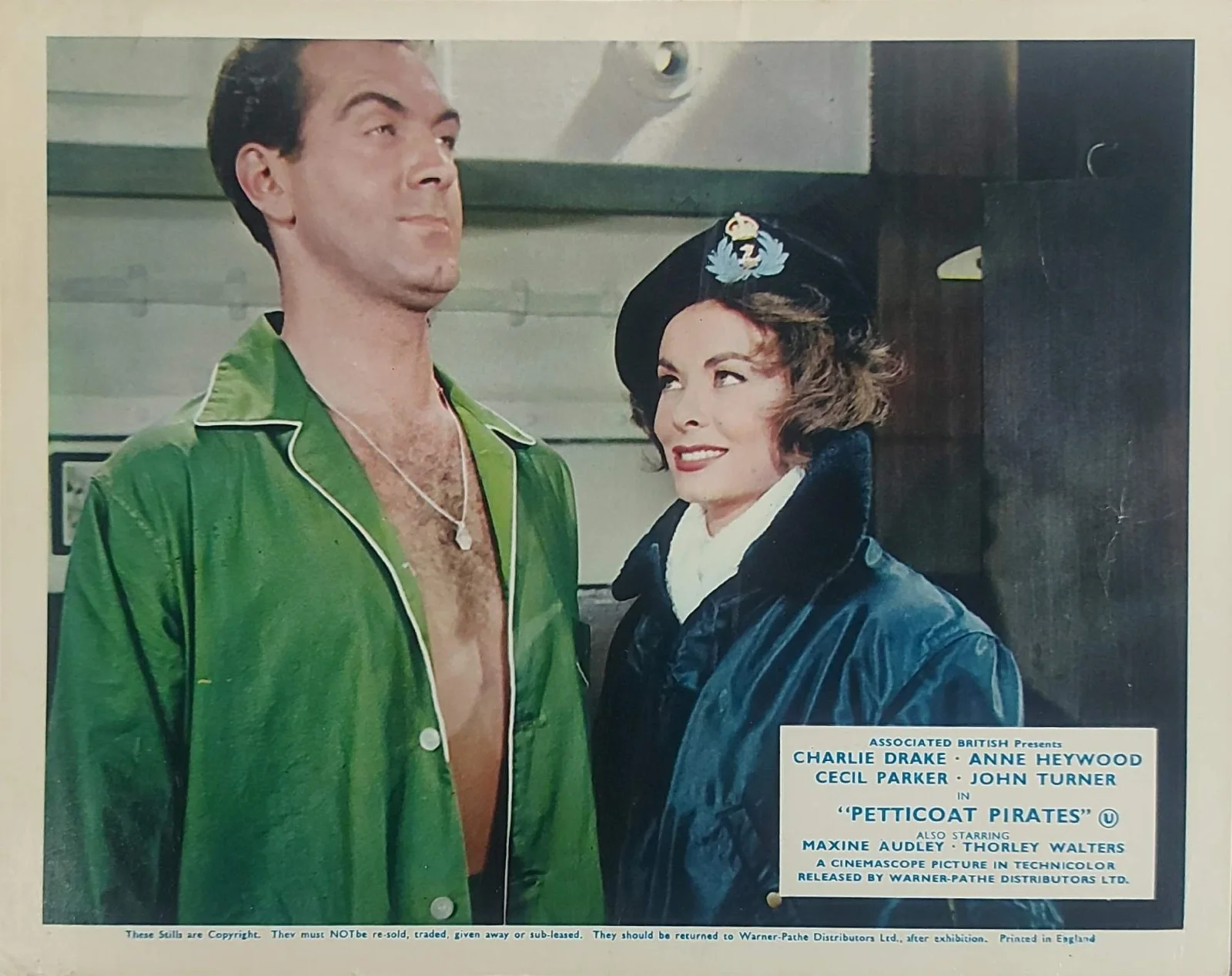 PETTICOAT PIRATES ORIGINAL UK FOH LOBBY CARDS SET 1961, изображение 4