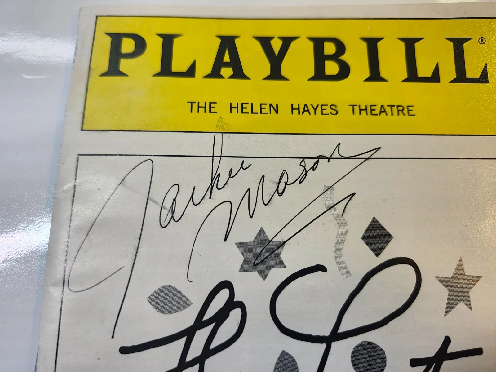 JACKIE MASON — JACKIE MASON JSA SIGNED THE LAST NIGHT OF BALLYHOO PLAYBILL HELEN HAYES THEATRE, изображение 2