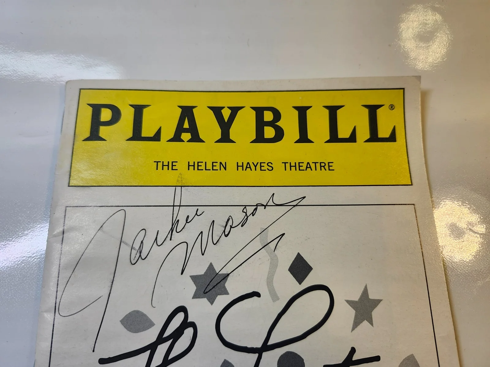 JACKIE MASON — JACKIE MASON JSA SIGNED THE LAST NIGHT OF BALLYHOO PLAYBILL HELEN HAYES THEATRE, изображение 4