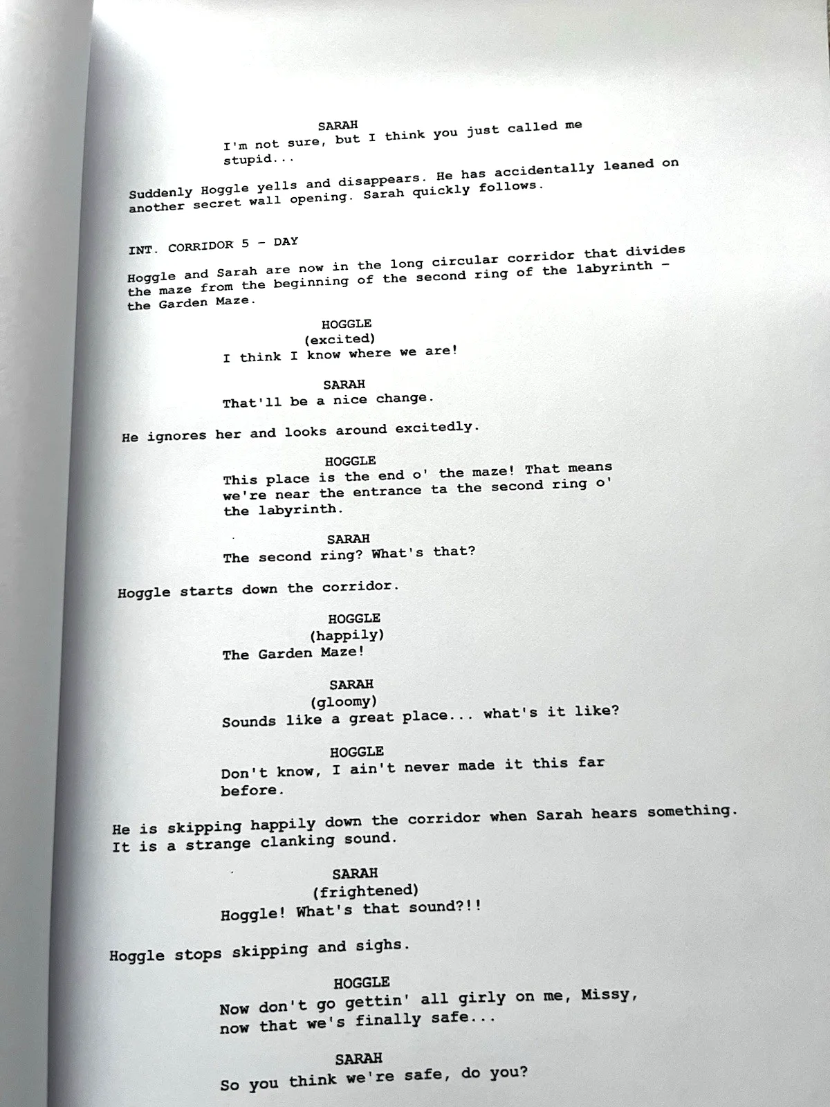 Labyrinth Film Screenplay / Script. David Bowie., image 2