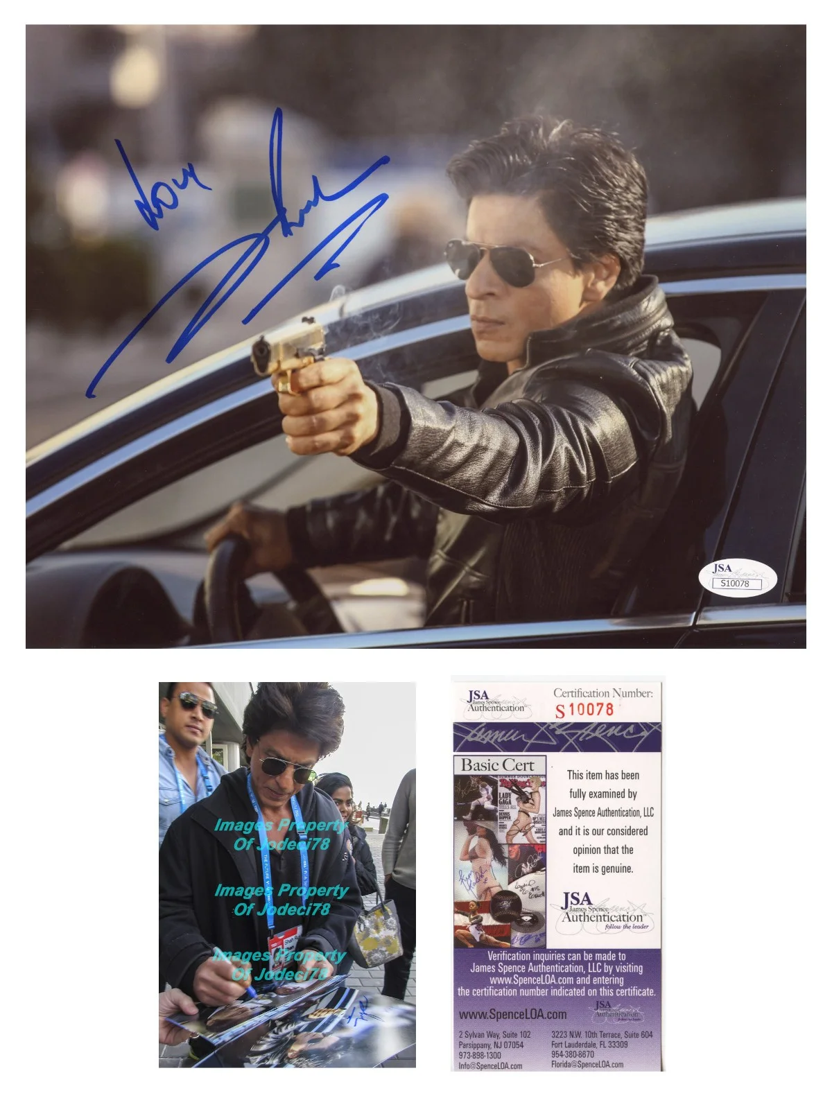 Shah Rukh Khan — Shah Rukh Khan Signed Autographed 'DILWALE' 8x10 Photo EXACT Proof JSA COA B