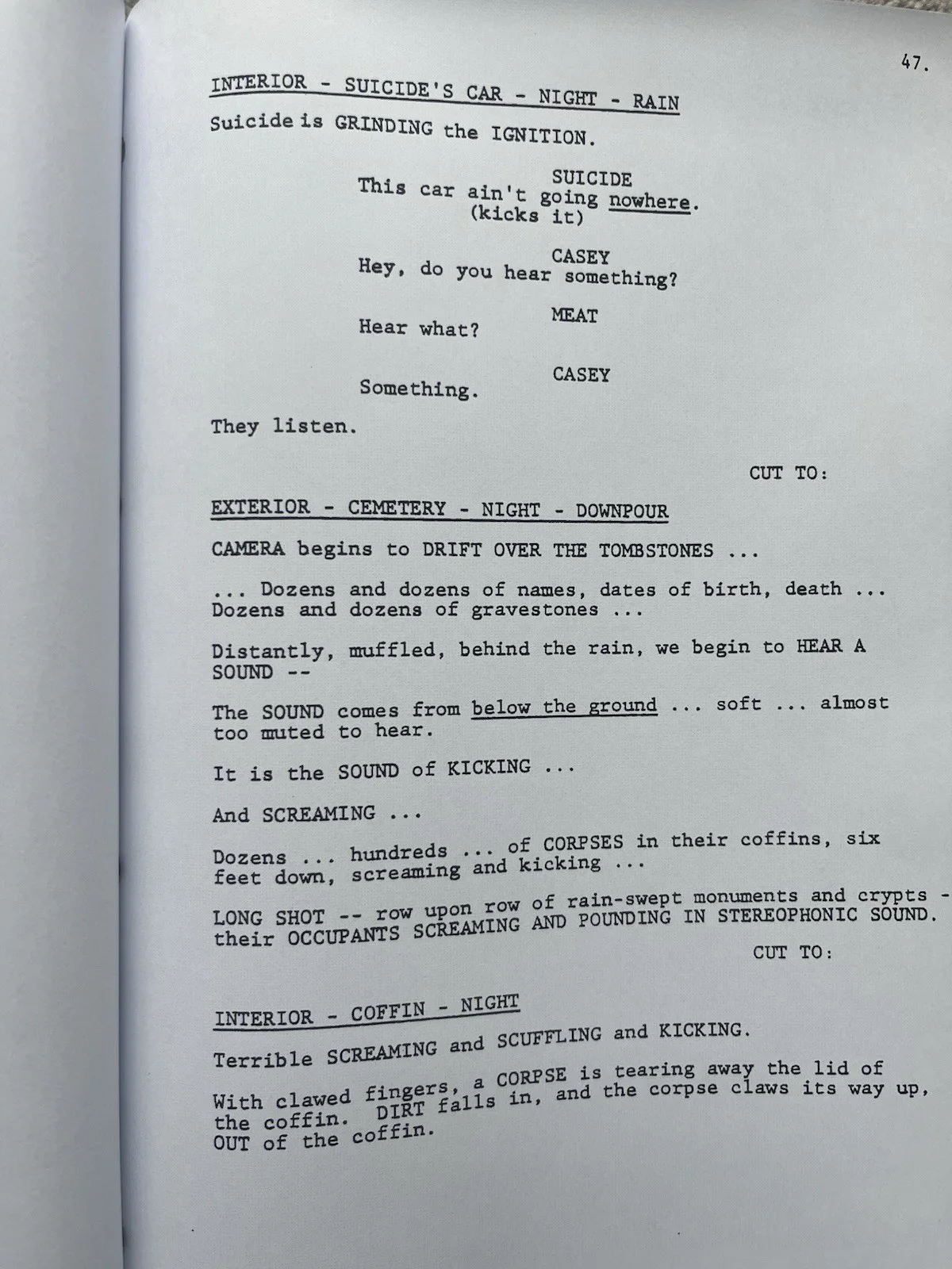 The Return Of The Living Dead (1985) Film Script / Screenplay., изображение 2