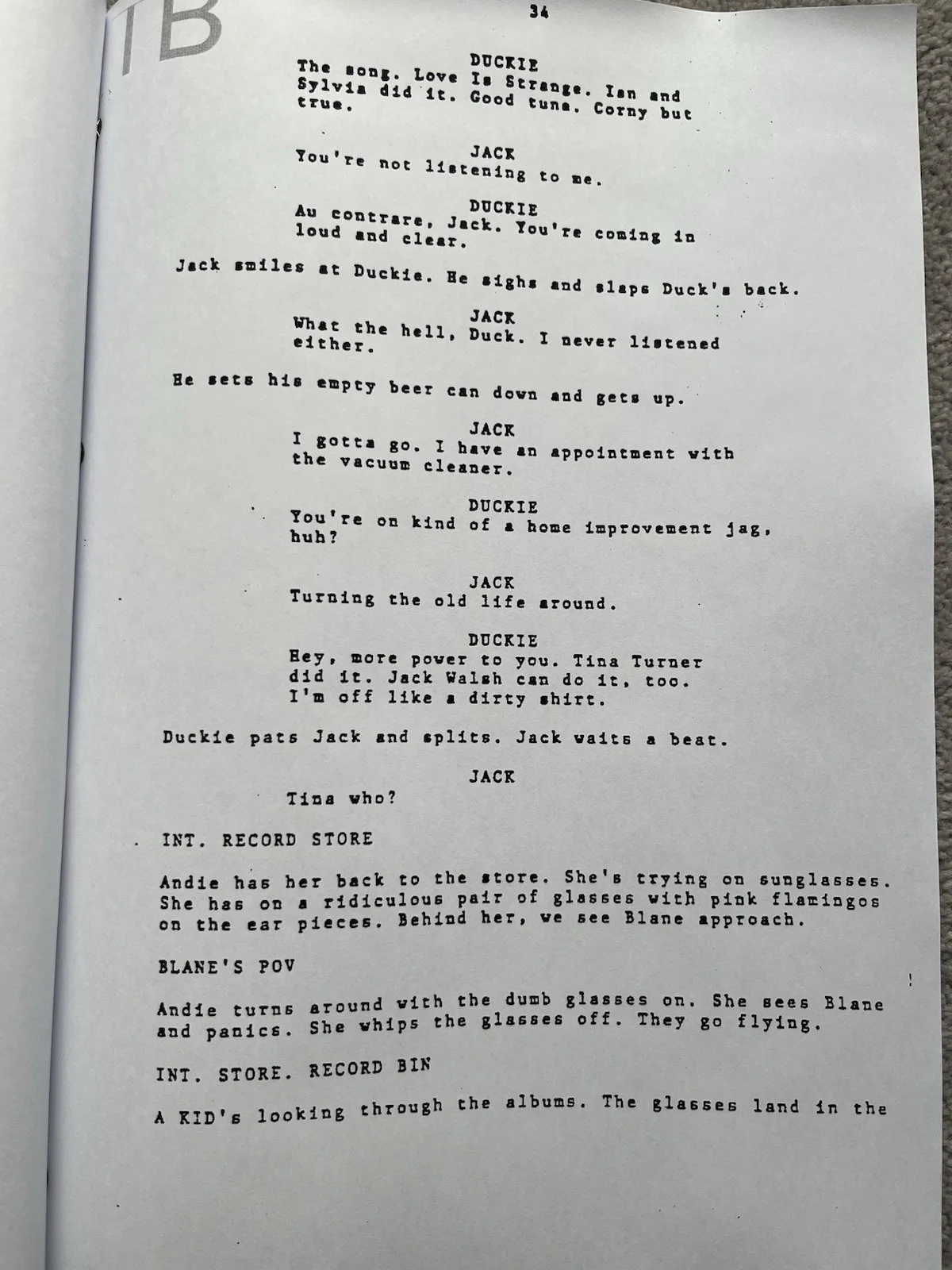 Pretty In Pink Film Screenplay / Script. Molly Ringwald, Jon Cryer., image 2