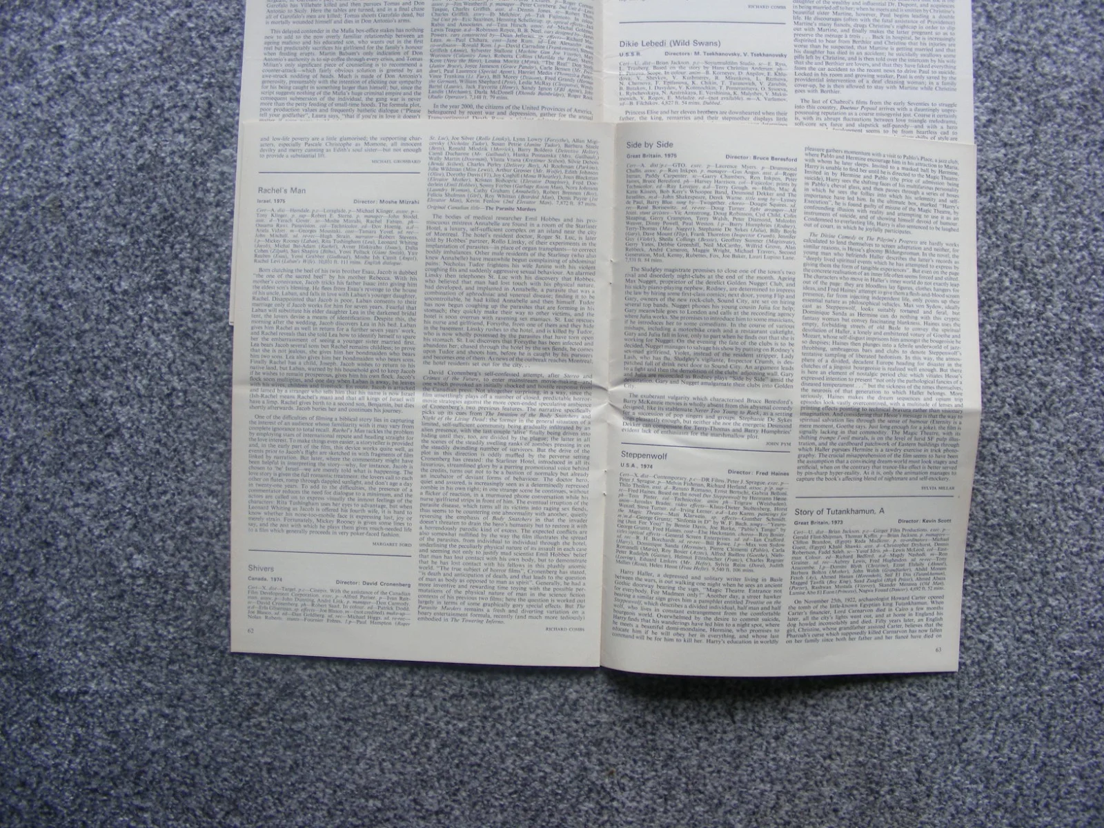 vintage 1976 british film institute magazines; one flew over the cuckoos nest et, изображение 4