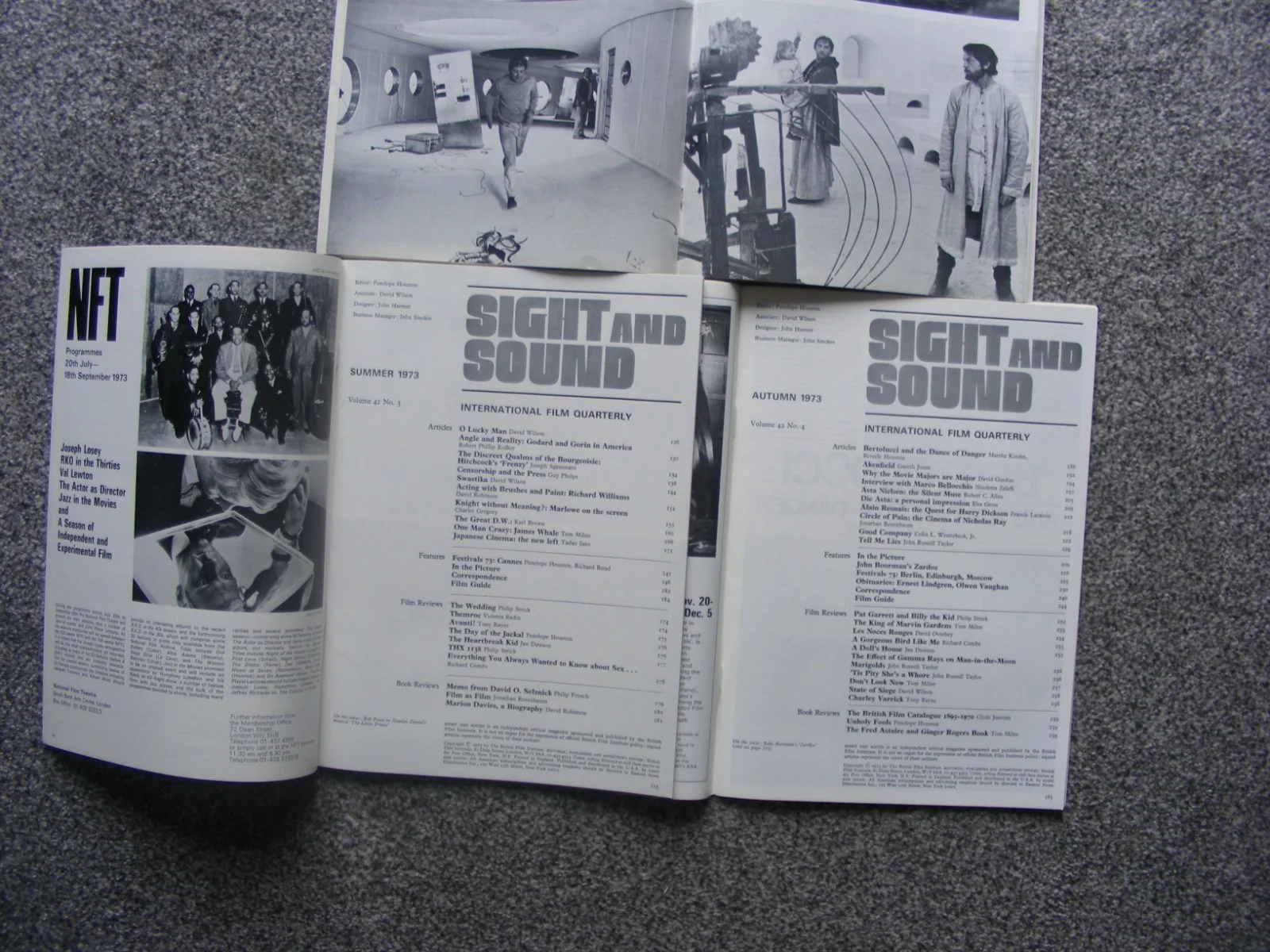vintage 1973 sight and sound magazines, british film institute; day of the jacka, изображение 4