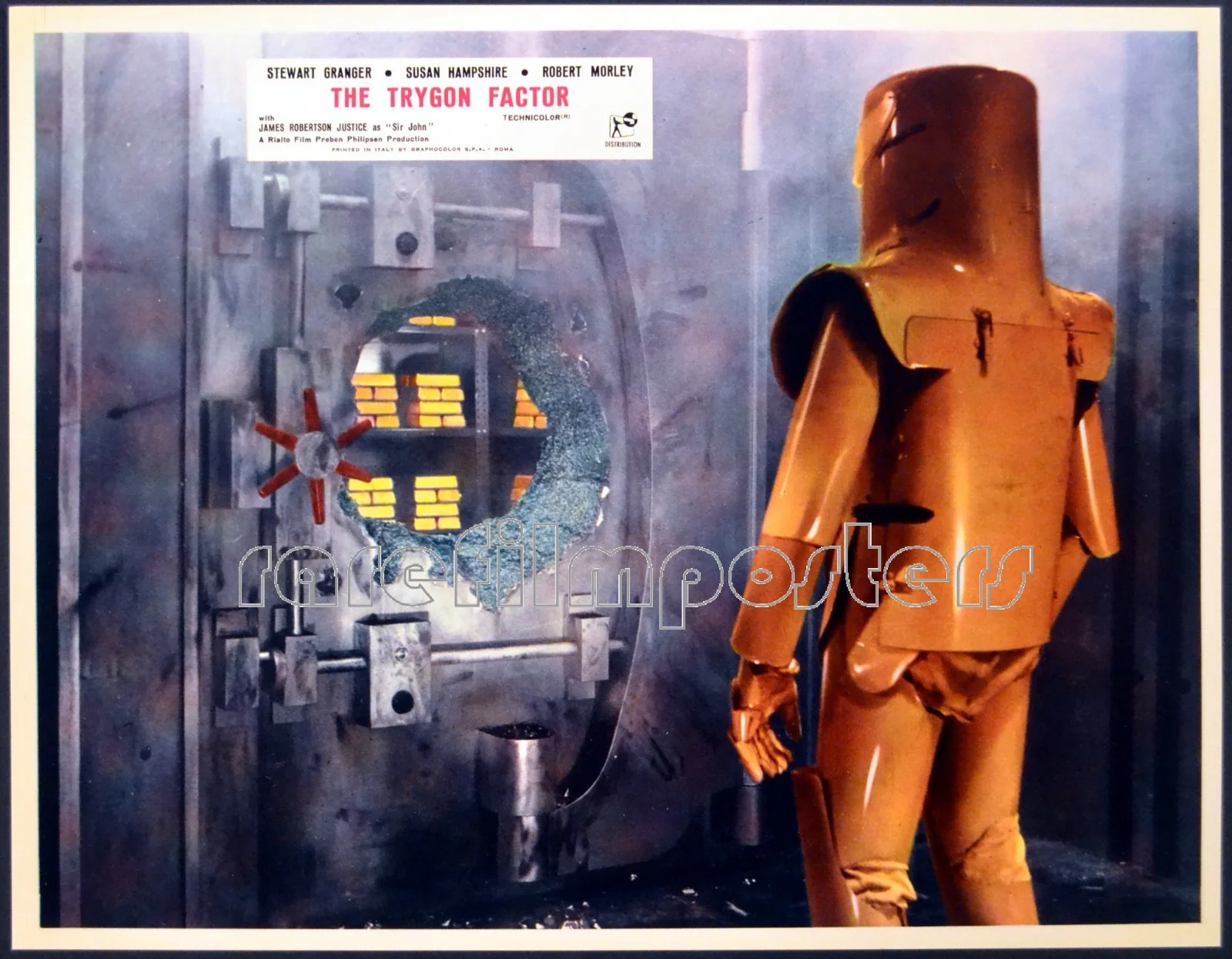 TRYGON FACTOR 1966 Stewart Granger, Susan Hampshire, Robert Morley LOBBY SET, image 2