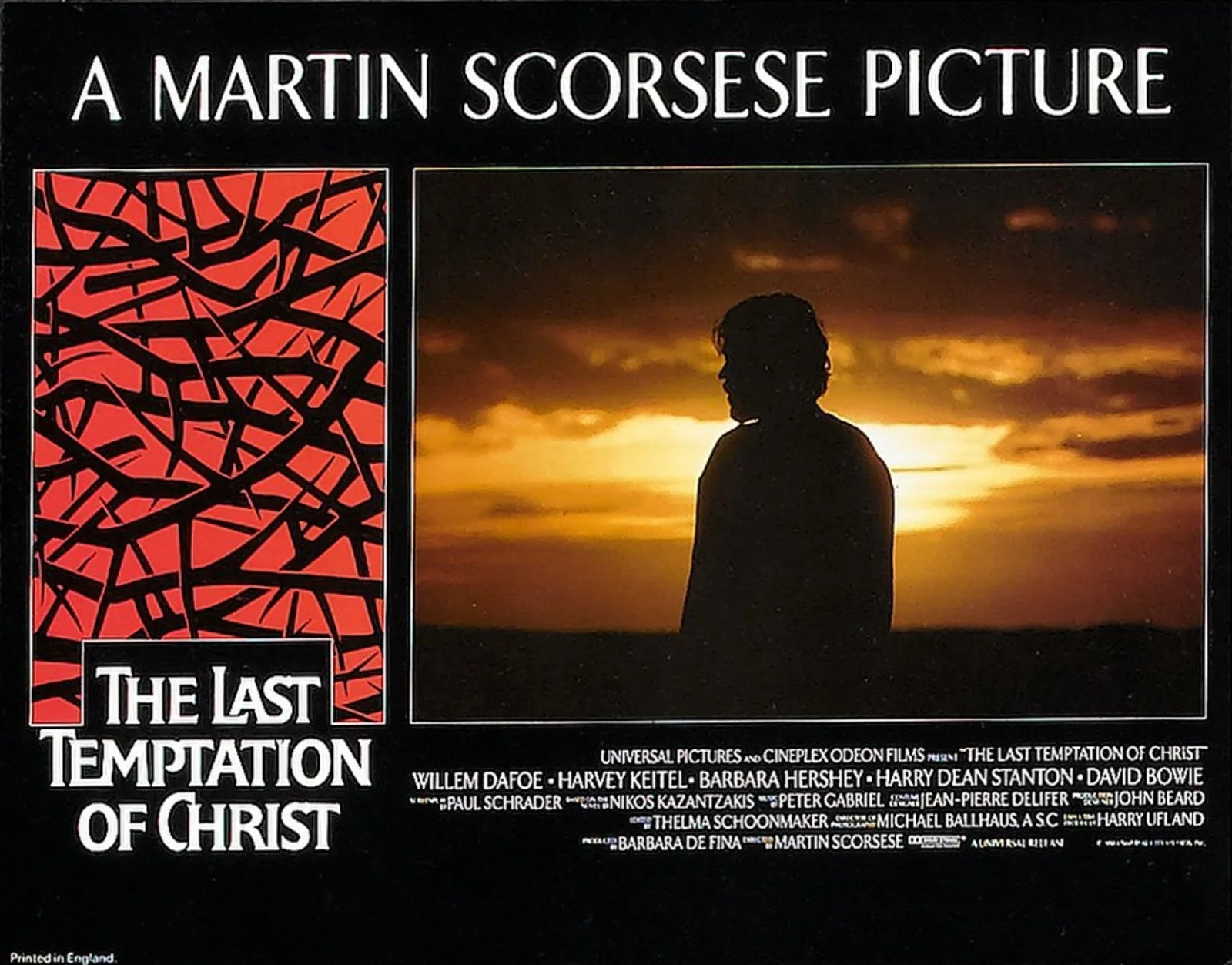 LAST TEMPTATION OF CHRIST 1988 Willem Dafoe - Martin Scorsese LOBBY SET, изображение 2