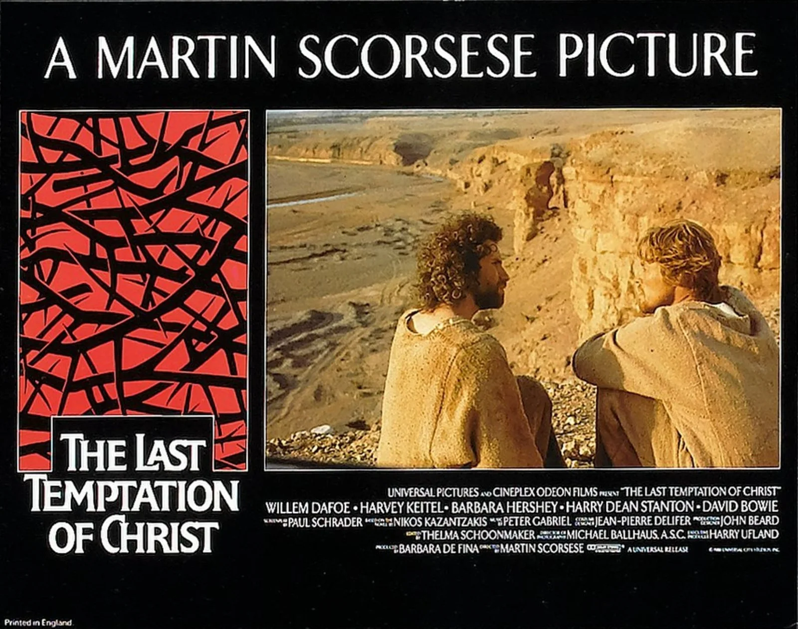 LAST TEMPTATION OF CHRIST 1988 Willem Dafoe - Martin Scorsese LOBBY SET, изображение 3