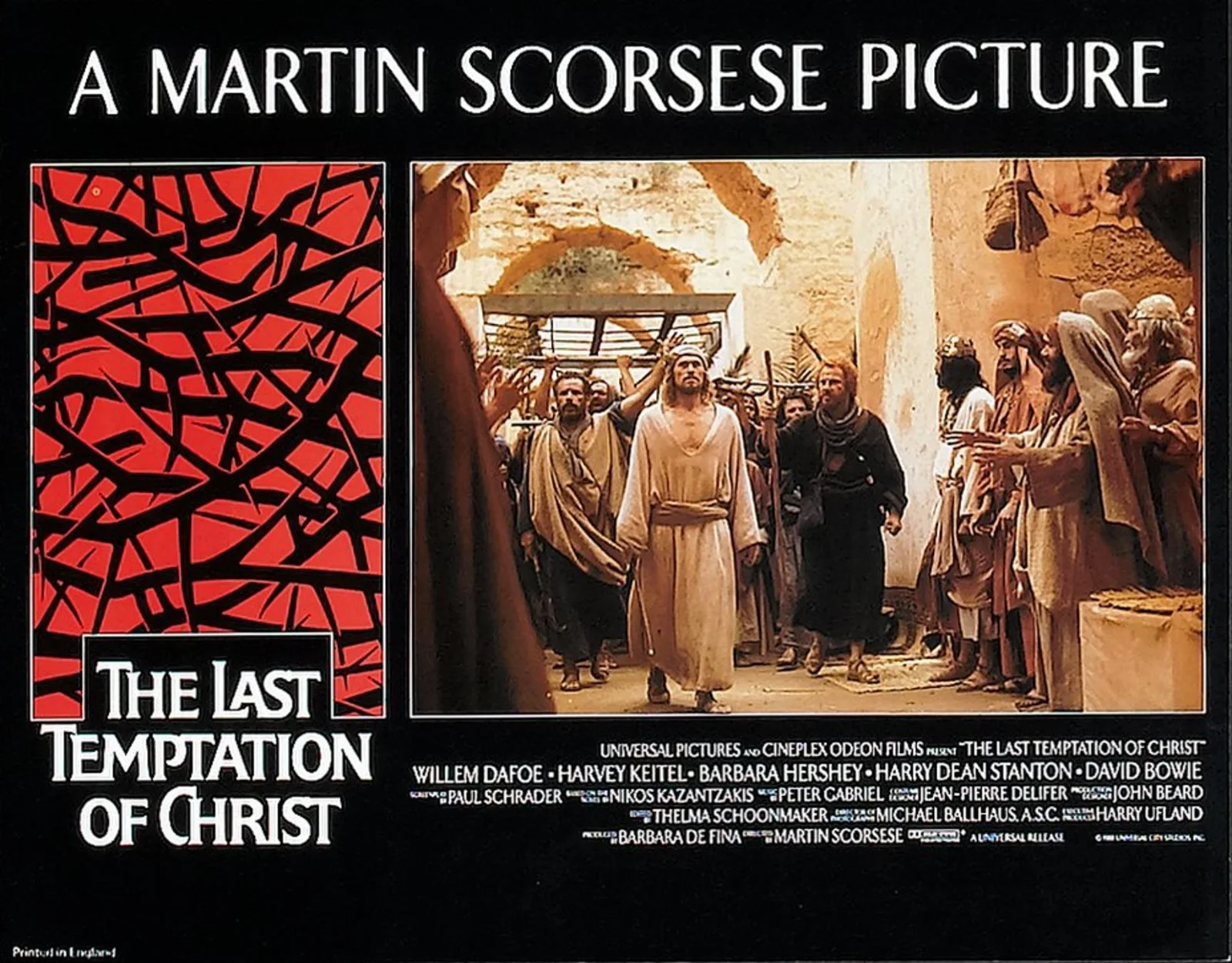 LAST TEMPTATION OF CHRIST 1988 Willem Dafoe - Martin Scorsese LOBBY SET, изображение 5