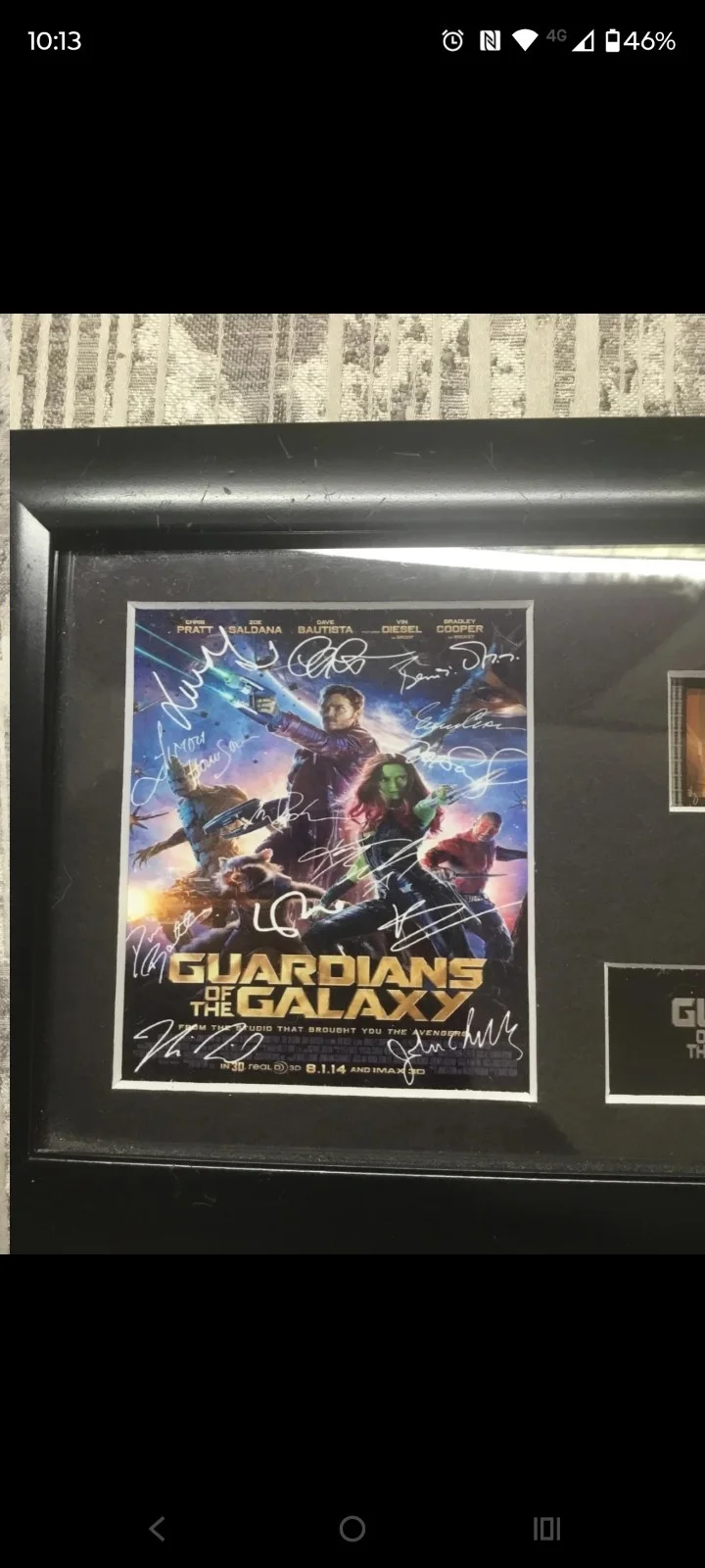 Guardians Of The Galaxy Film Ella Framed Memorabilia, изображение 2