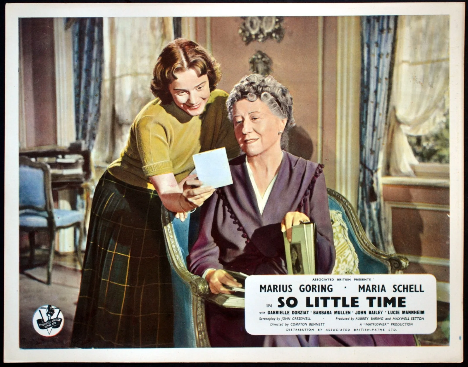 SO LITTLE TIME 1952 Maria Schell, Marius Goring, Lucie Mannheim UK LOBBY SET, изображение 2