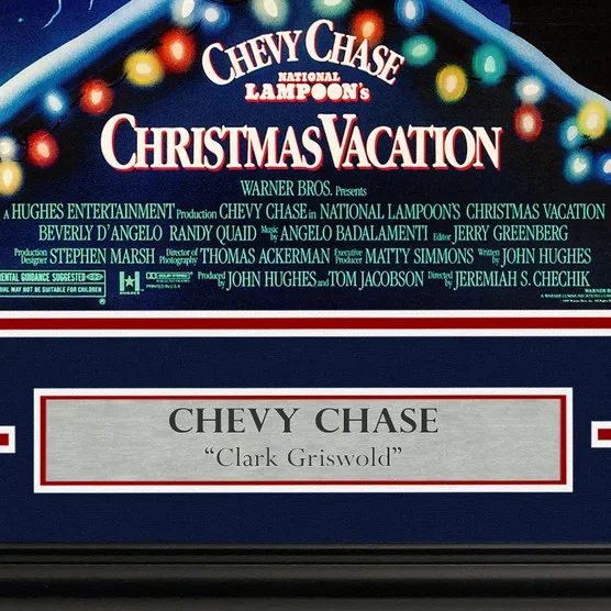 Chevy Chase Autographed Framed Christmas Vacation Movie Poster - Beckett Authent, image 5
