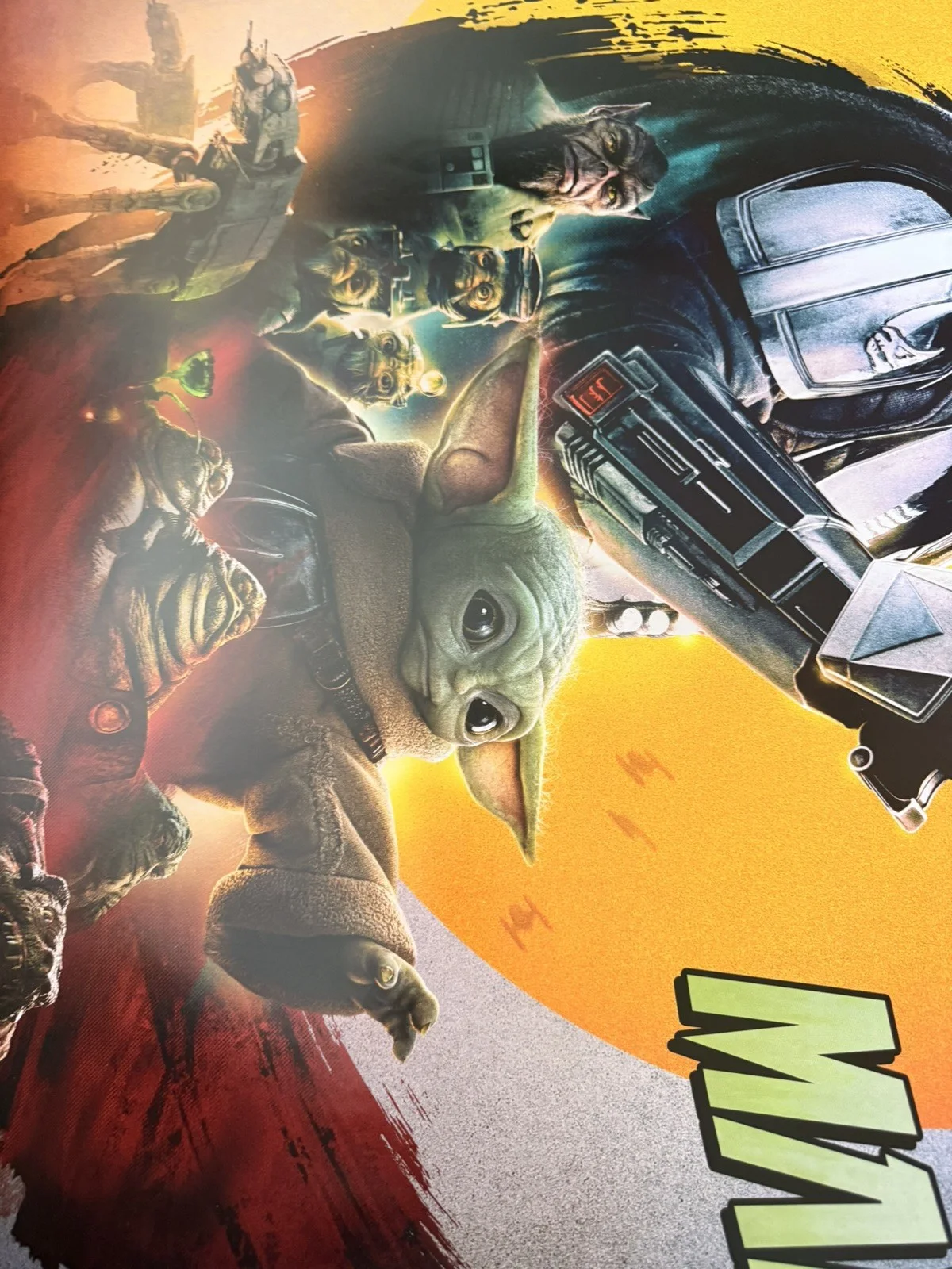 THE MANDALORIAN AND GROGU Original Quad Cinema Poster. STAR WARS 30” x 40”, изображение 3