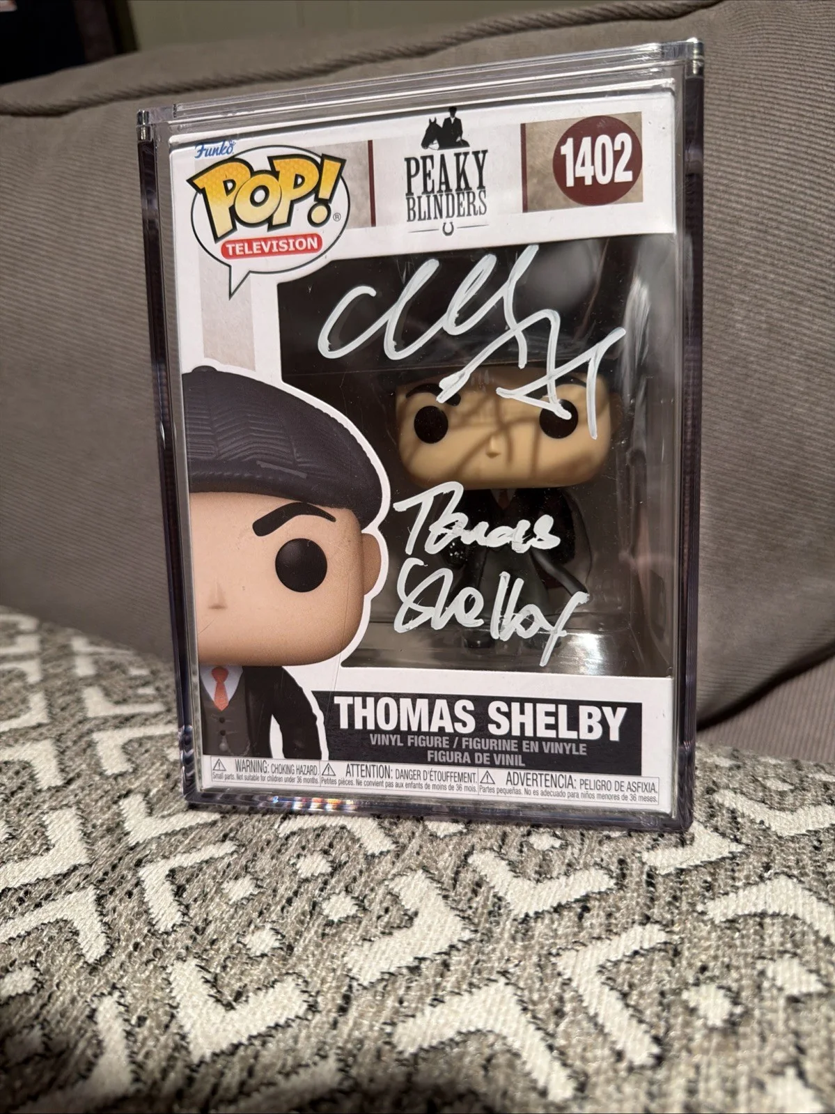 Tommy — Funko Pop Peaky Blinders Thomas Shelby #1402 Signed SWAU Cilian Murphy Insc, изображение 2
