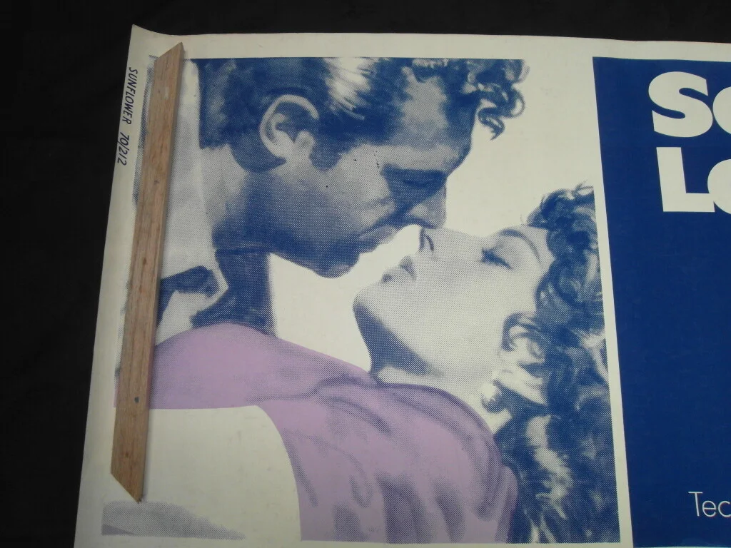 LARGE SUNFLOWER SOPHIA LOREN Original Vintage Film Poster VERY RARE, изображение 2