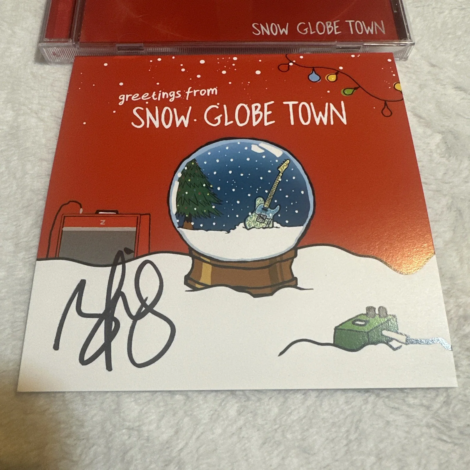 Brad Paisley “Snow Globe Town” CD W/ Signed Art Card Country Music Autographed, изображение 3
