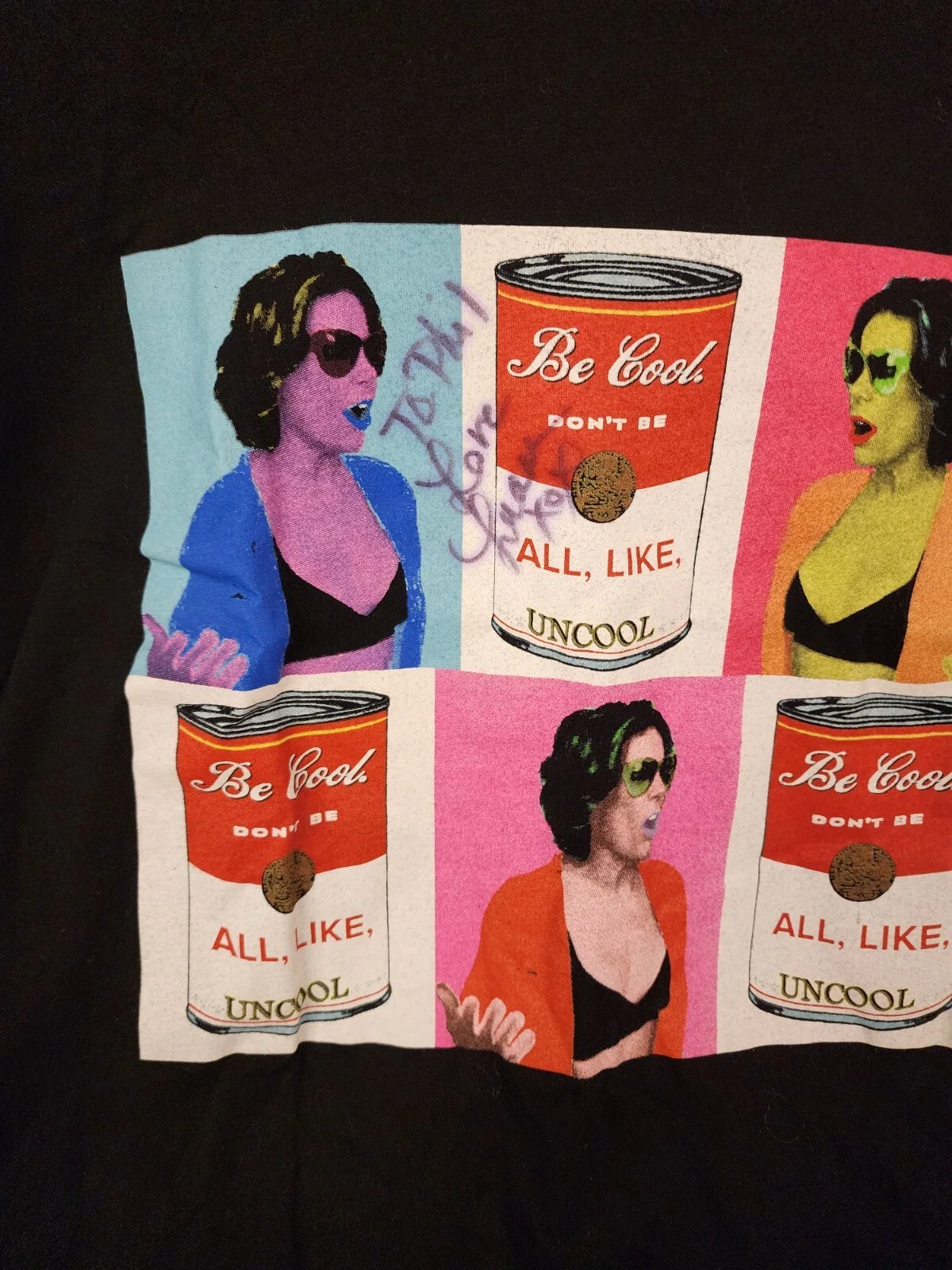 Signed t shirt Countess Luann de Lesseps Real Housewives of New York size large, изображение 5