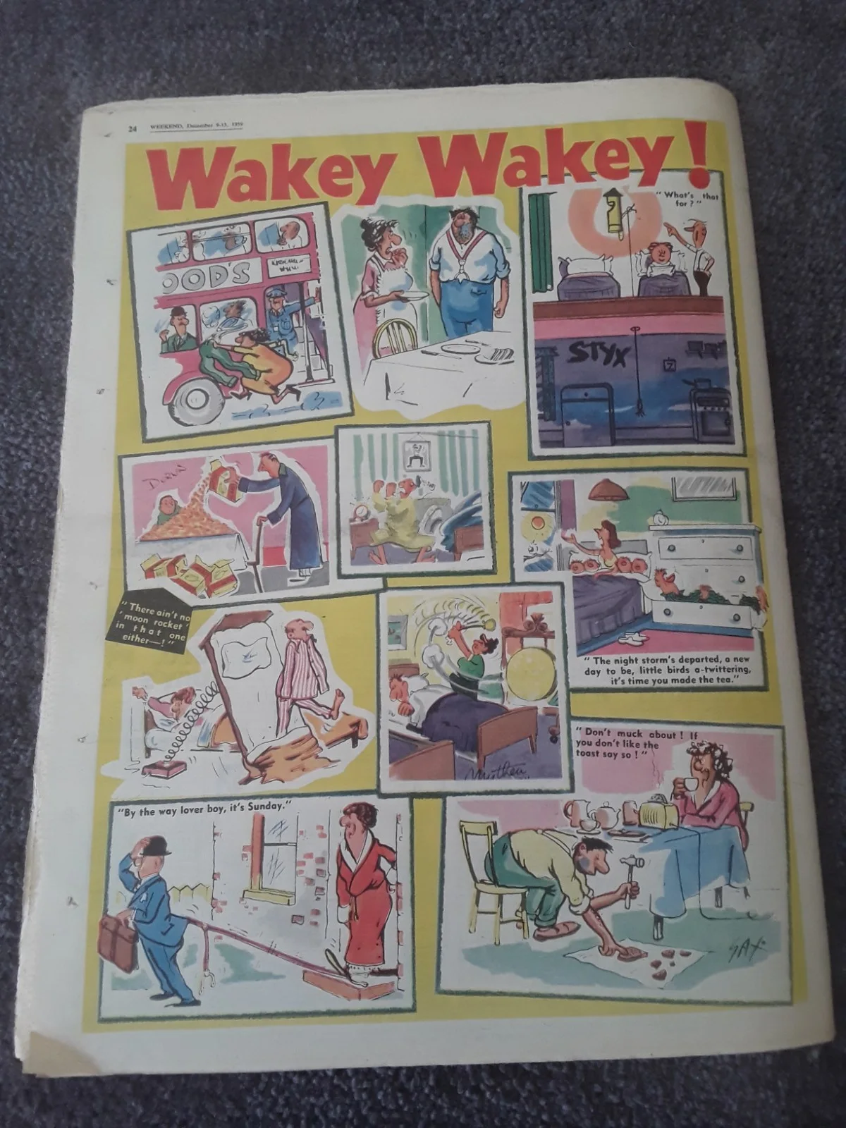 WEEKEND, PAPER, DEC, 1959, IN FANTASTIC CONDITION, image 2